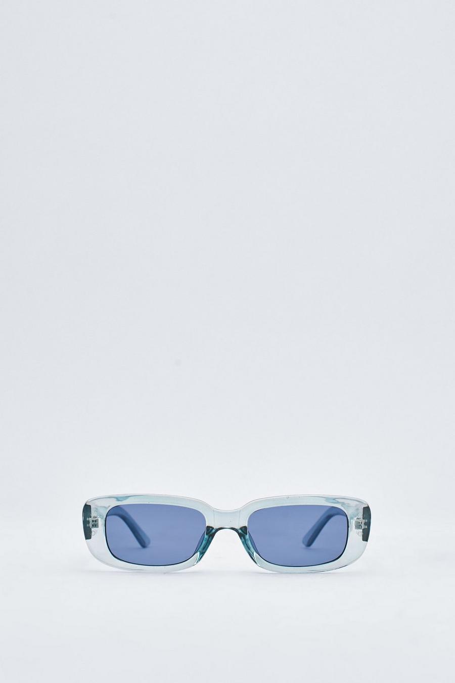 Translucent Blue Tint Lens Sunglasses