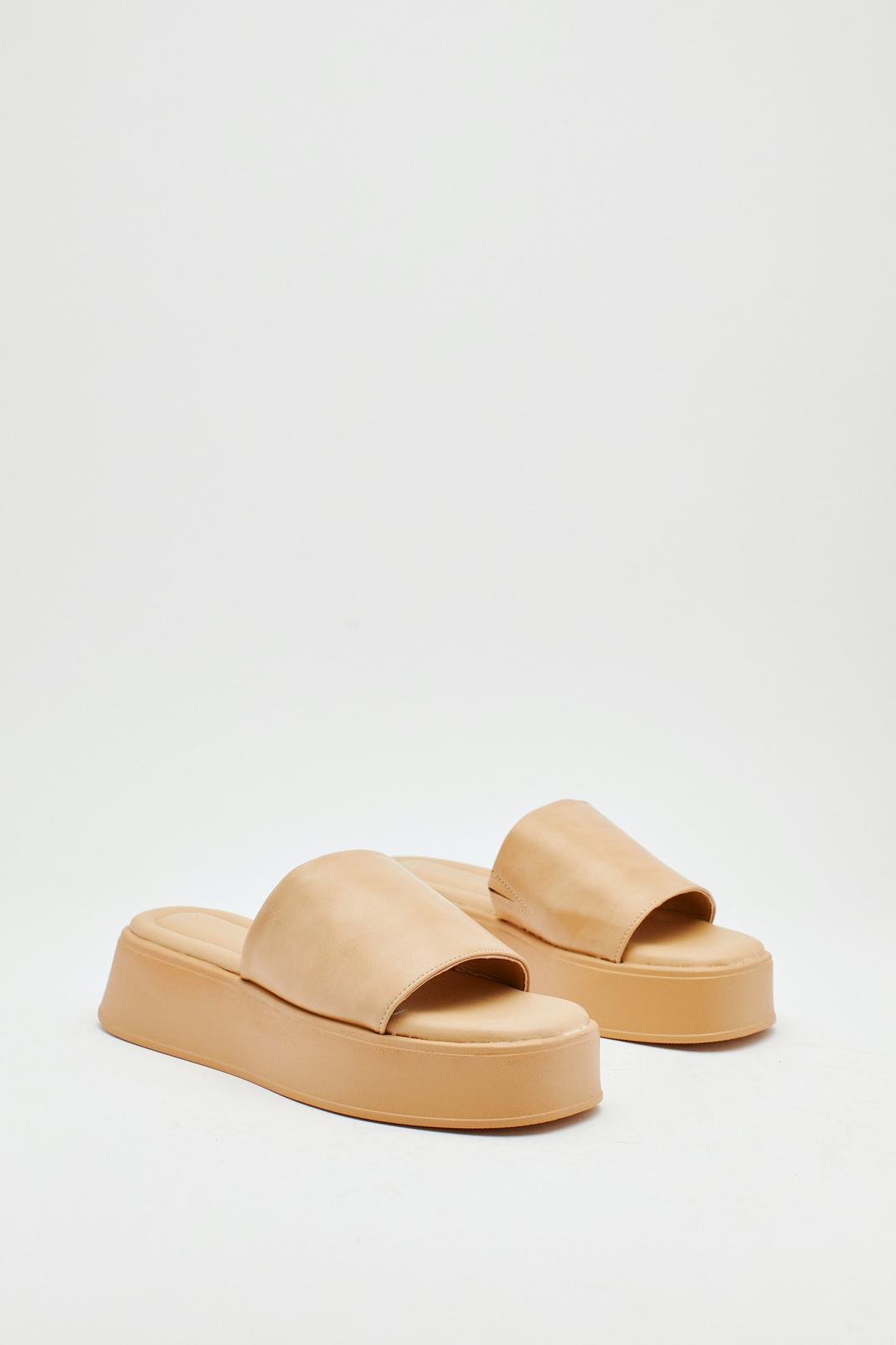 180 Faux Leather Flatform Mules image number 2