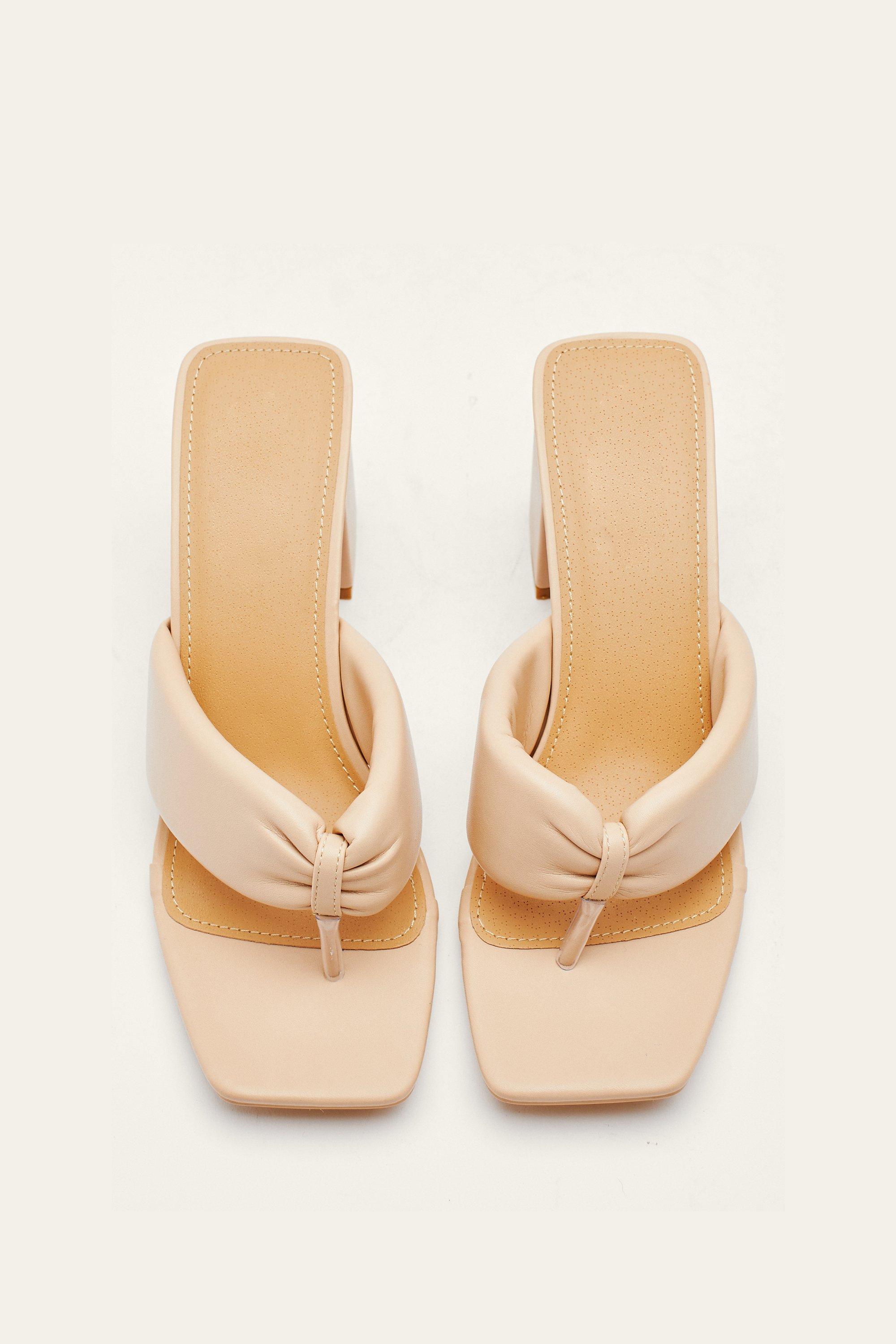 Zara heeled mules on sale with asymmetrical straps