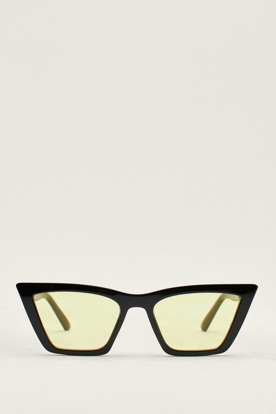 Square Cat Eye Plastic Sunglasses