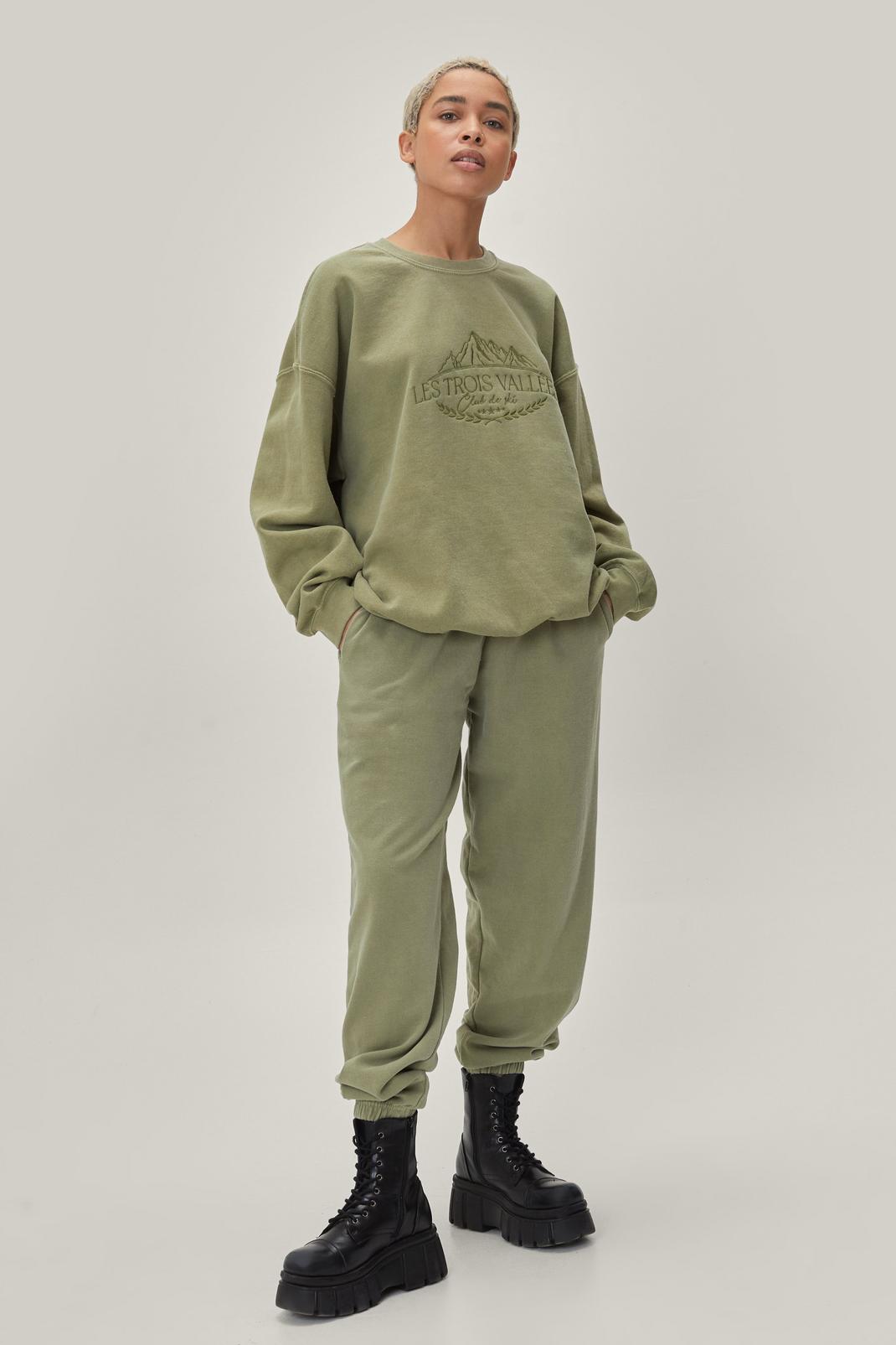 209 Le Trois Vallees Embroidered Oversized Sweatshirt image number 2