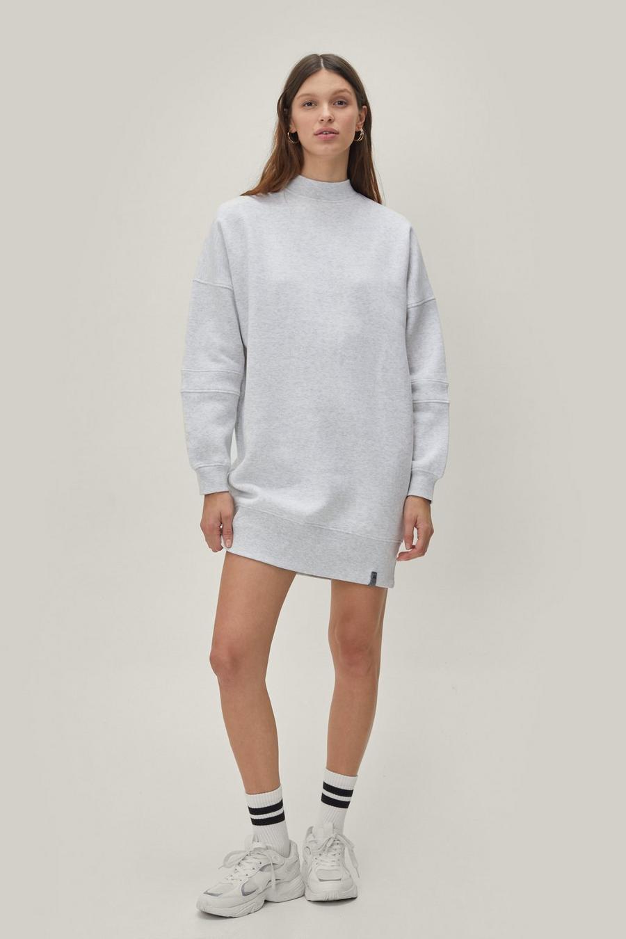 Seam Detail Relaxed Fit Sweater Dress