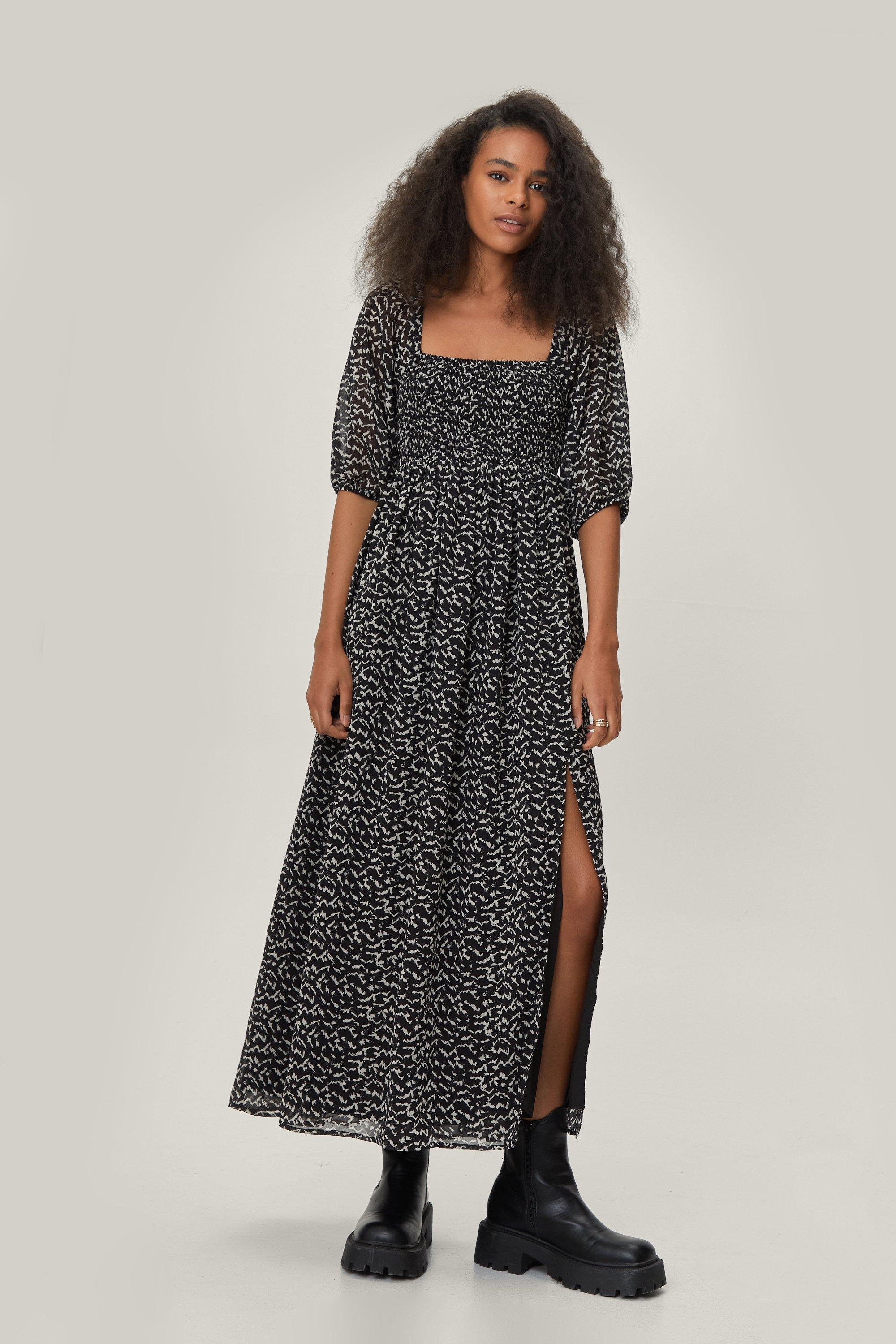 Monochrome maxi clearance dress