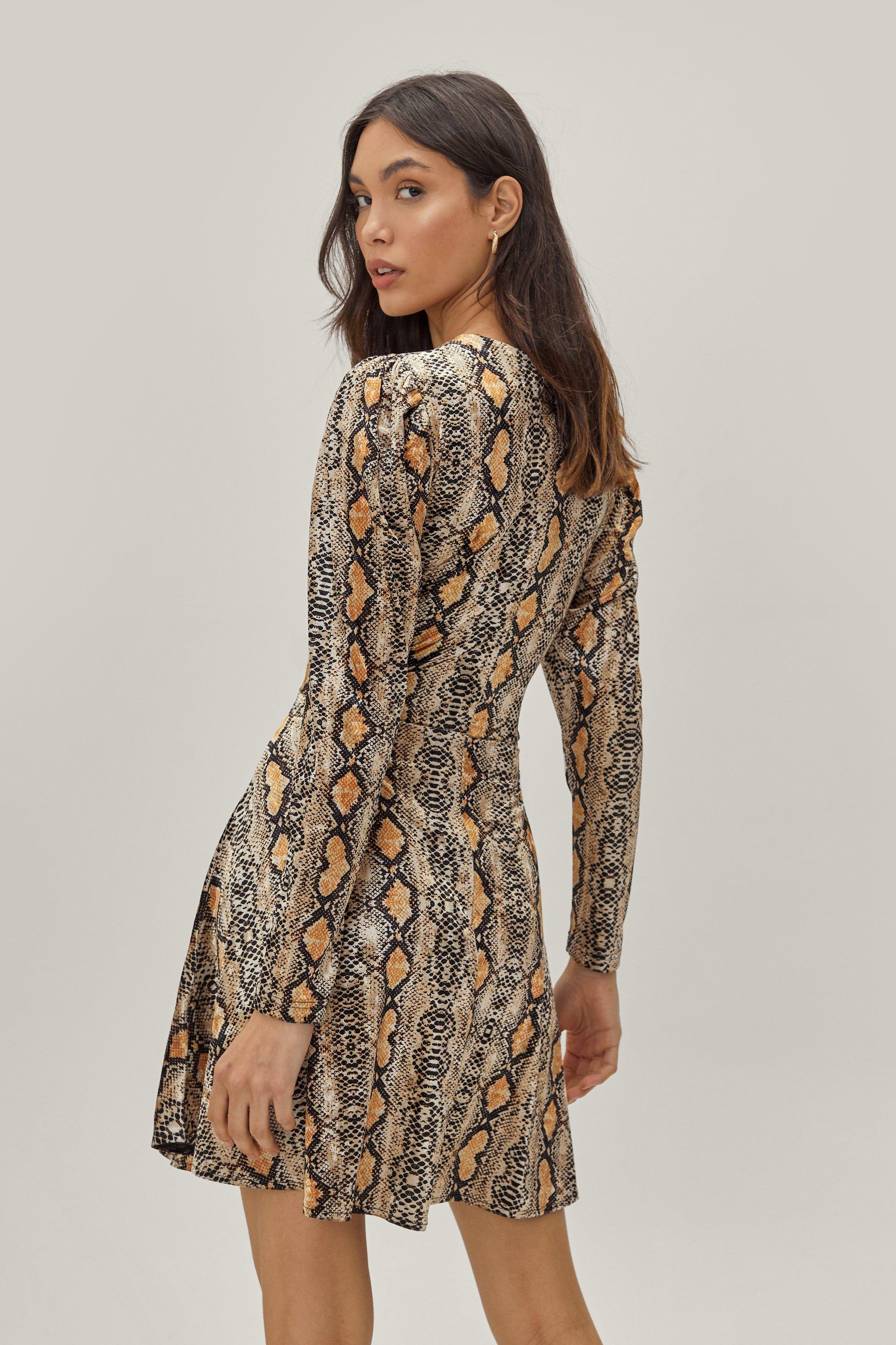 Nasty gal clearance snake print dress