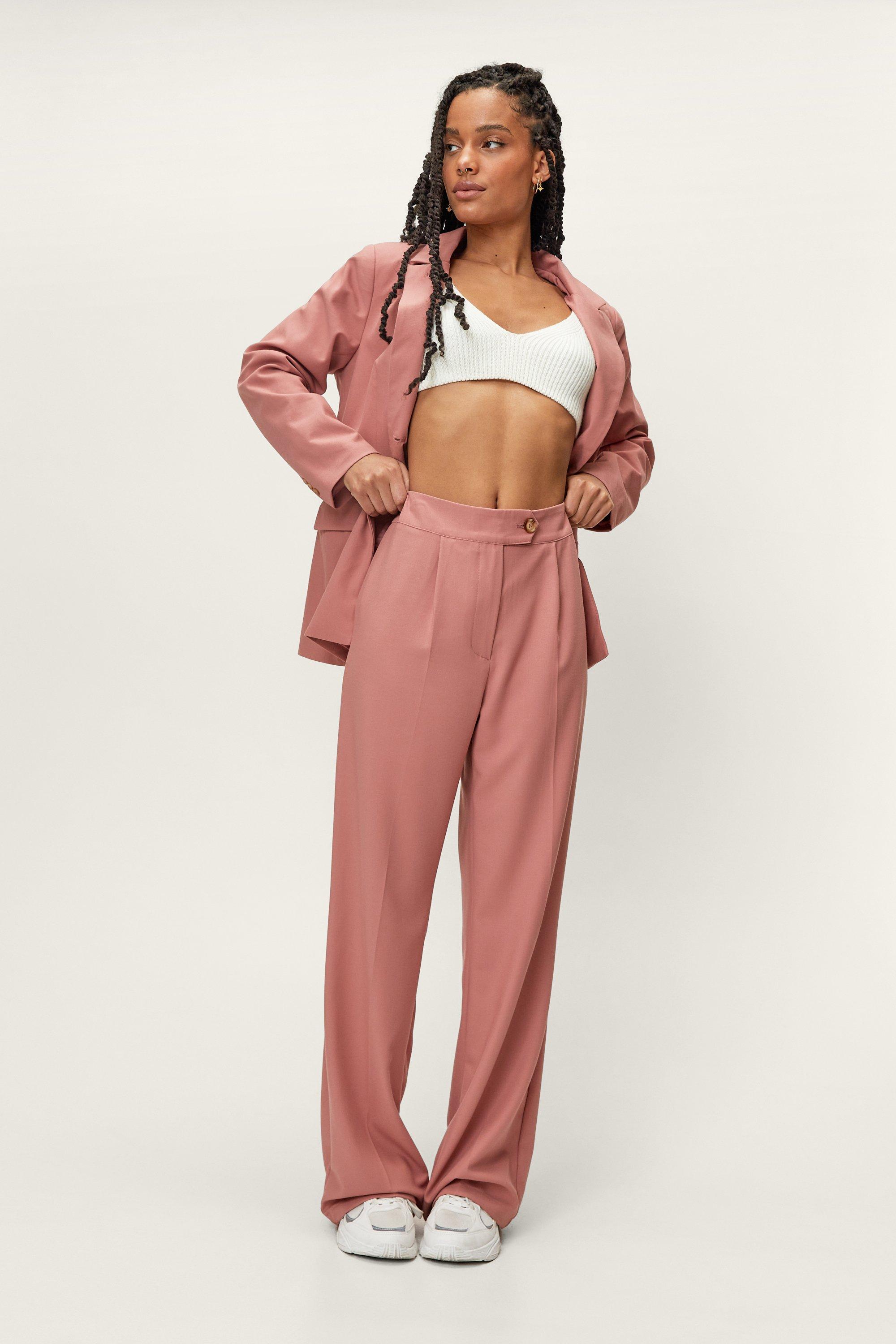 Petite Tailored Pocket Detail Co Ord Blazer Nasty Gal