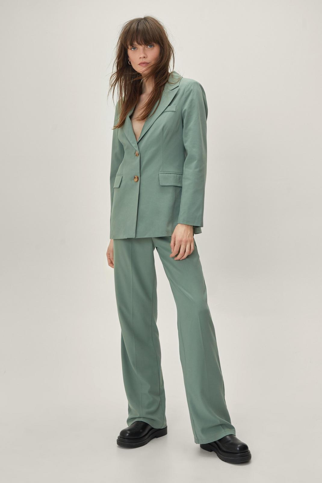 Sage Tailored Straight Leg Smart Trousers image number 1