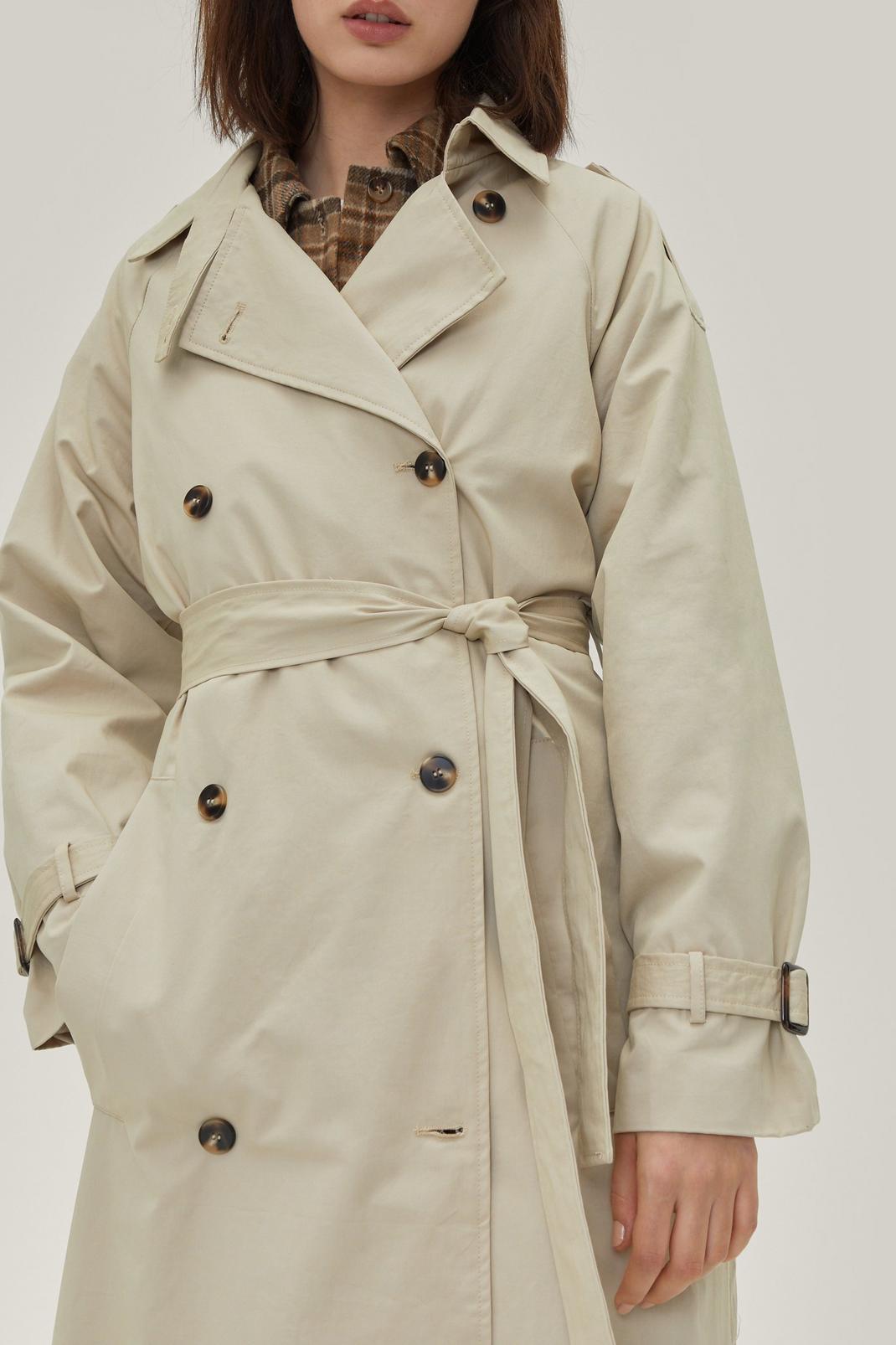 165 Tab Detail Twill Trench Coat image number 2