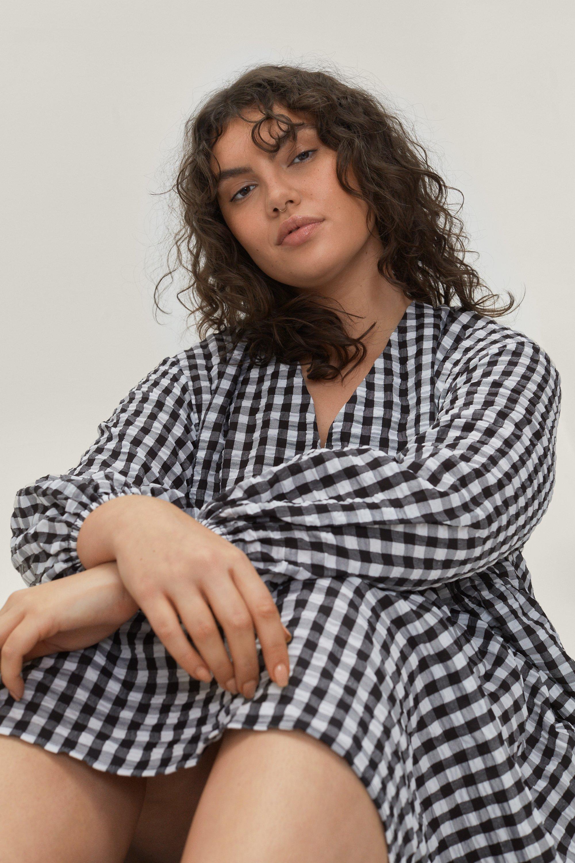 Tiered Smock Shirt Dress