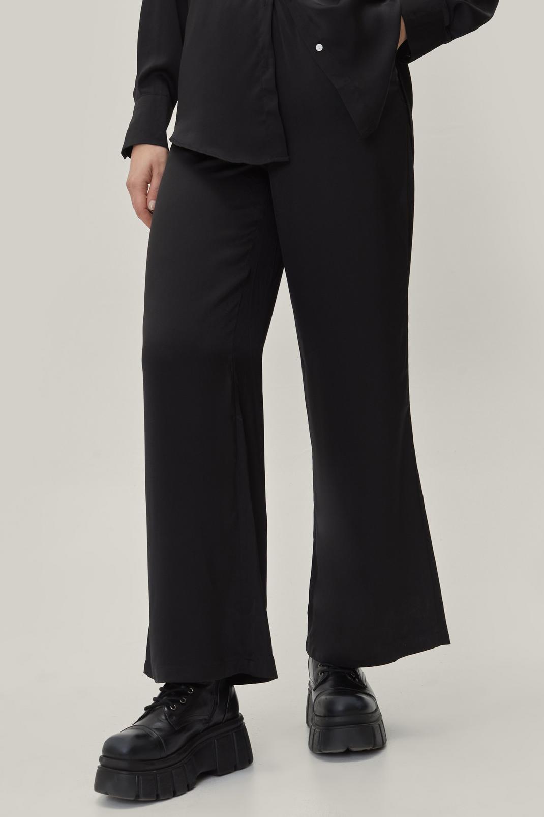 105 Satin Wide Leg Co-ord Trousers image number 2