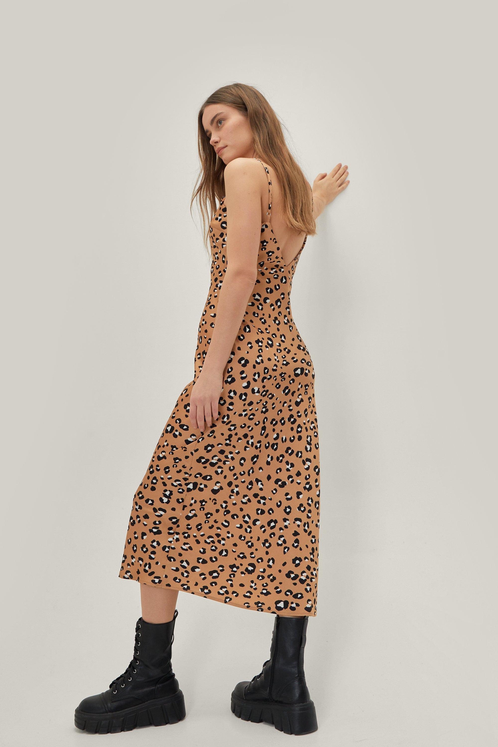 Leopard Slip Dress