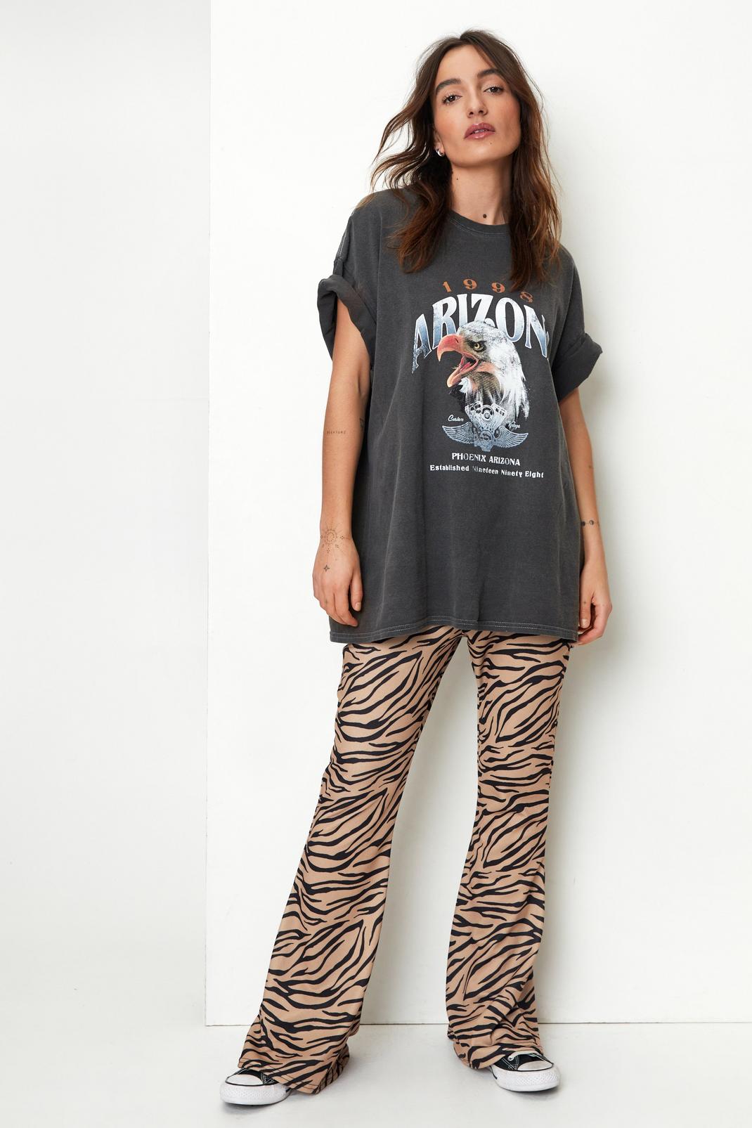 Stone Petite Zebra Print Fit and Flares image number 1
