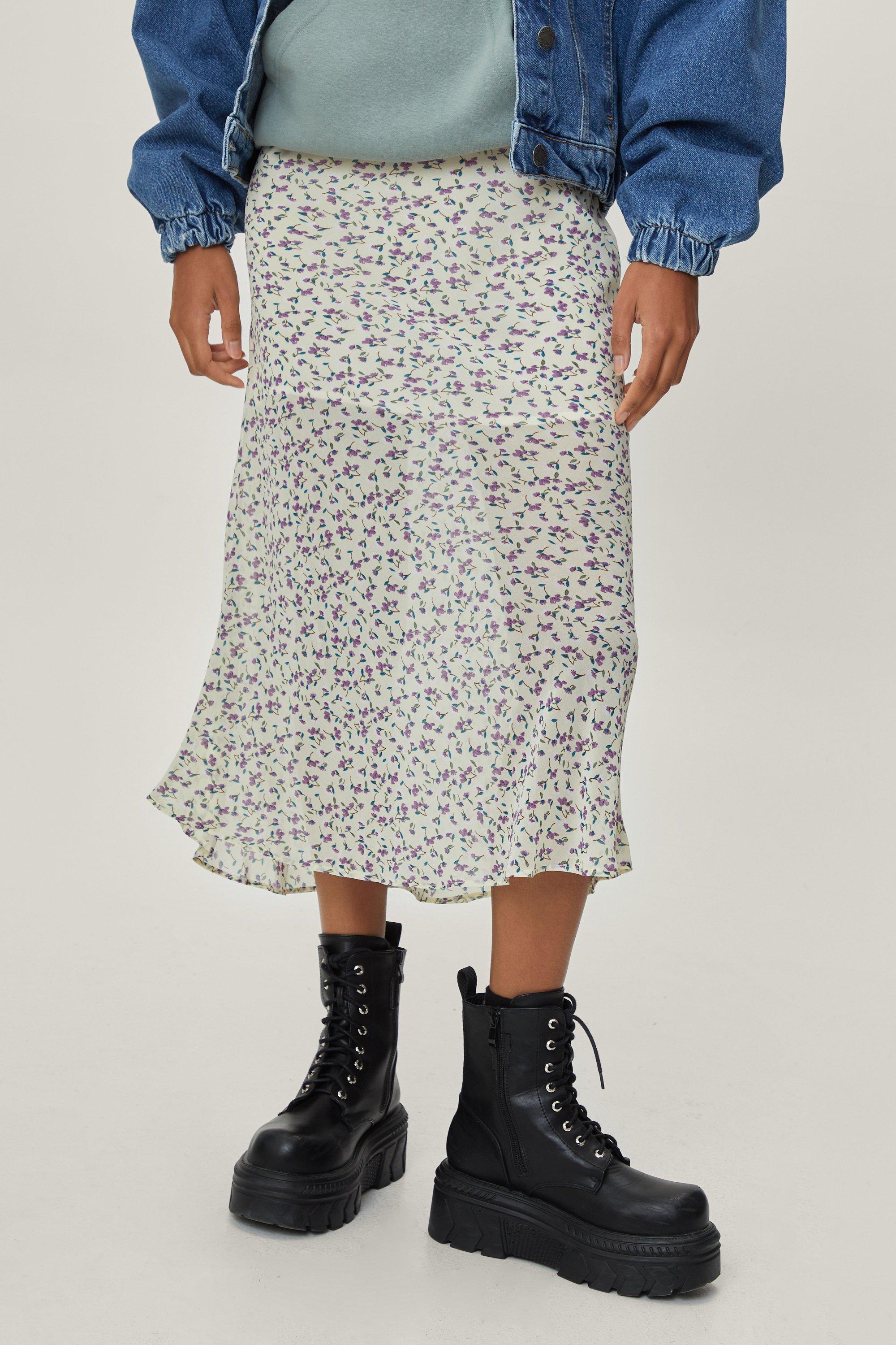 Petite chiffon midi skirt hotsell