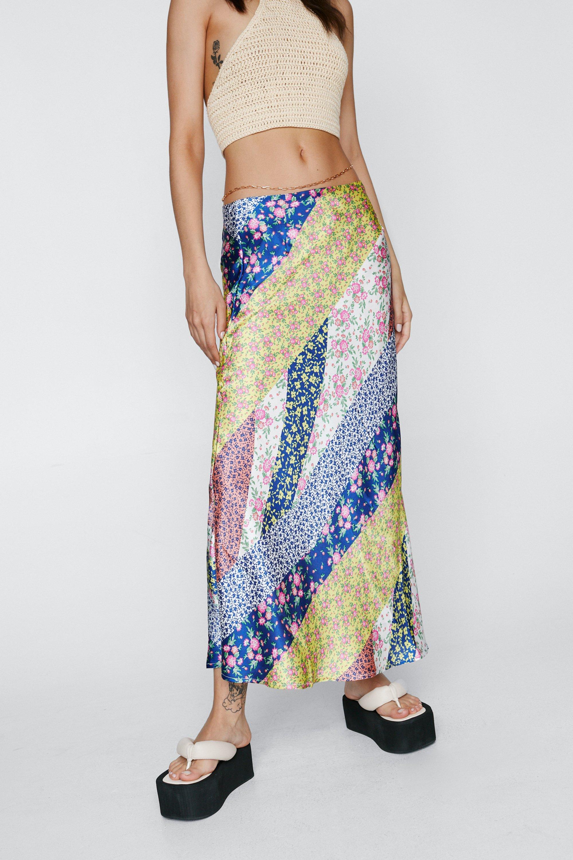 satin maxi skirt quilt