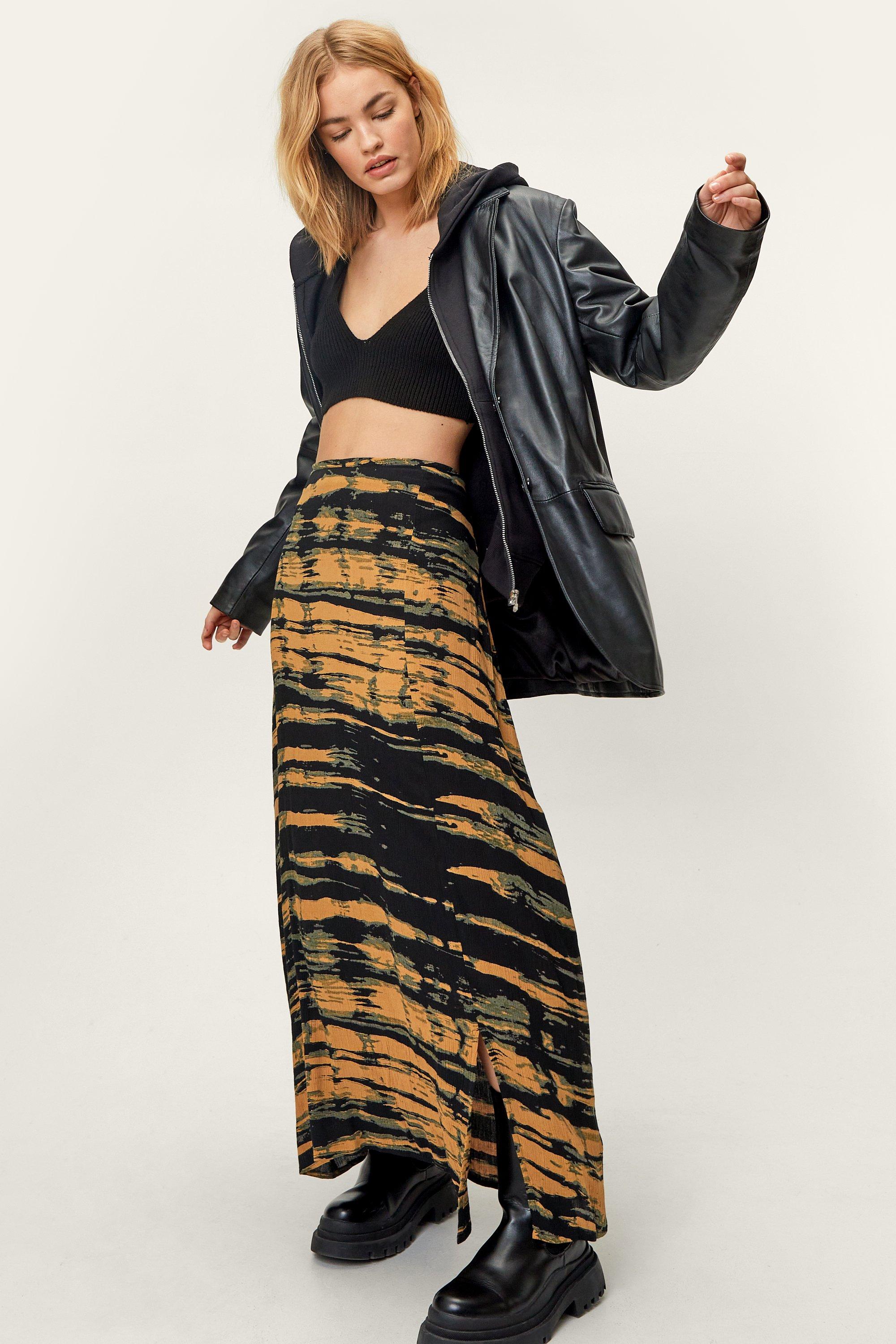 long skirt tie dye