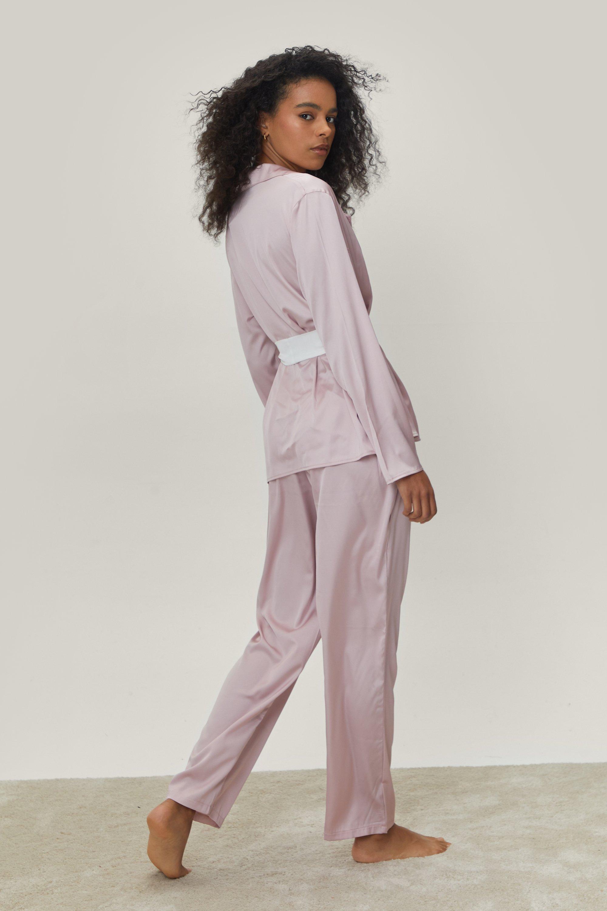 Satin pyjama trouser online set