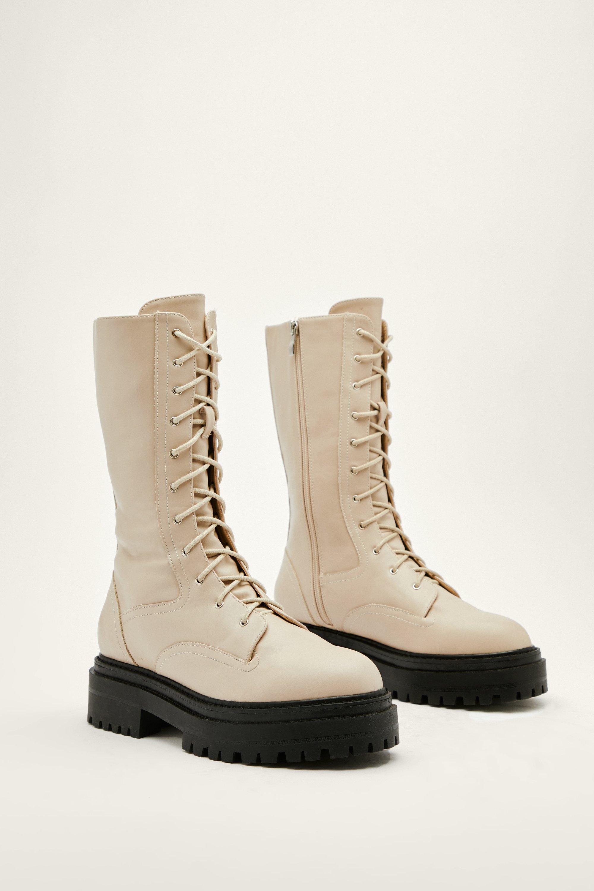 Nasty gal combat on sale boots