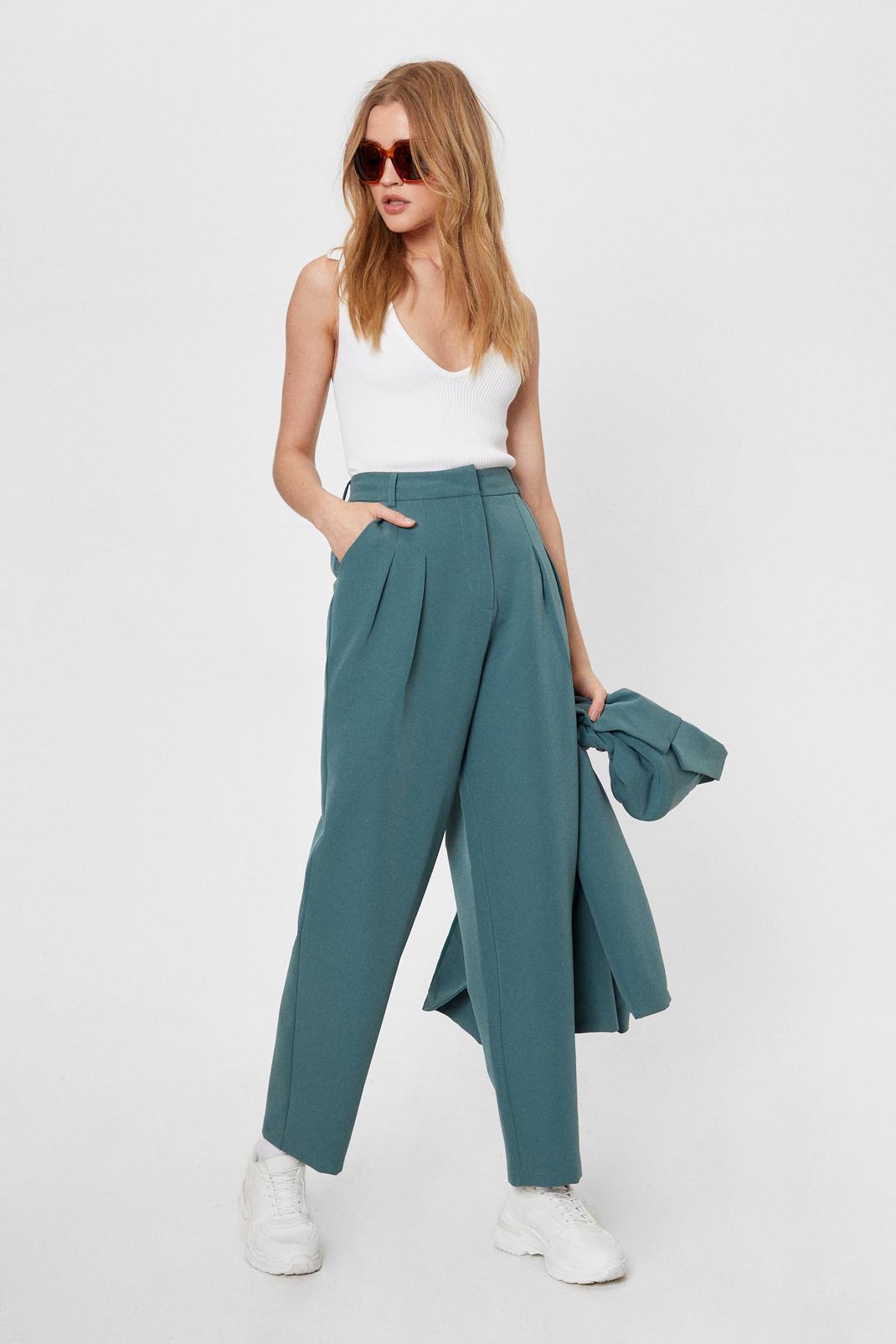 Here Goals Nothing Tailored Straight-Leg Trousers image number 1
