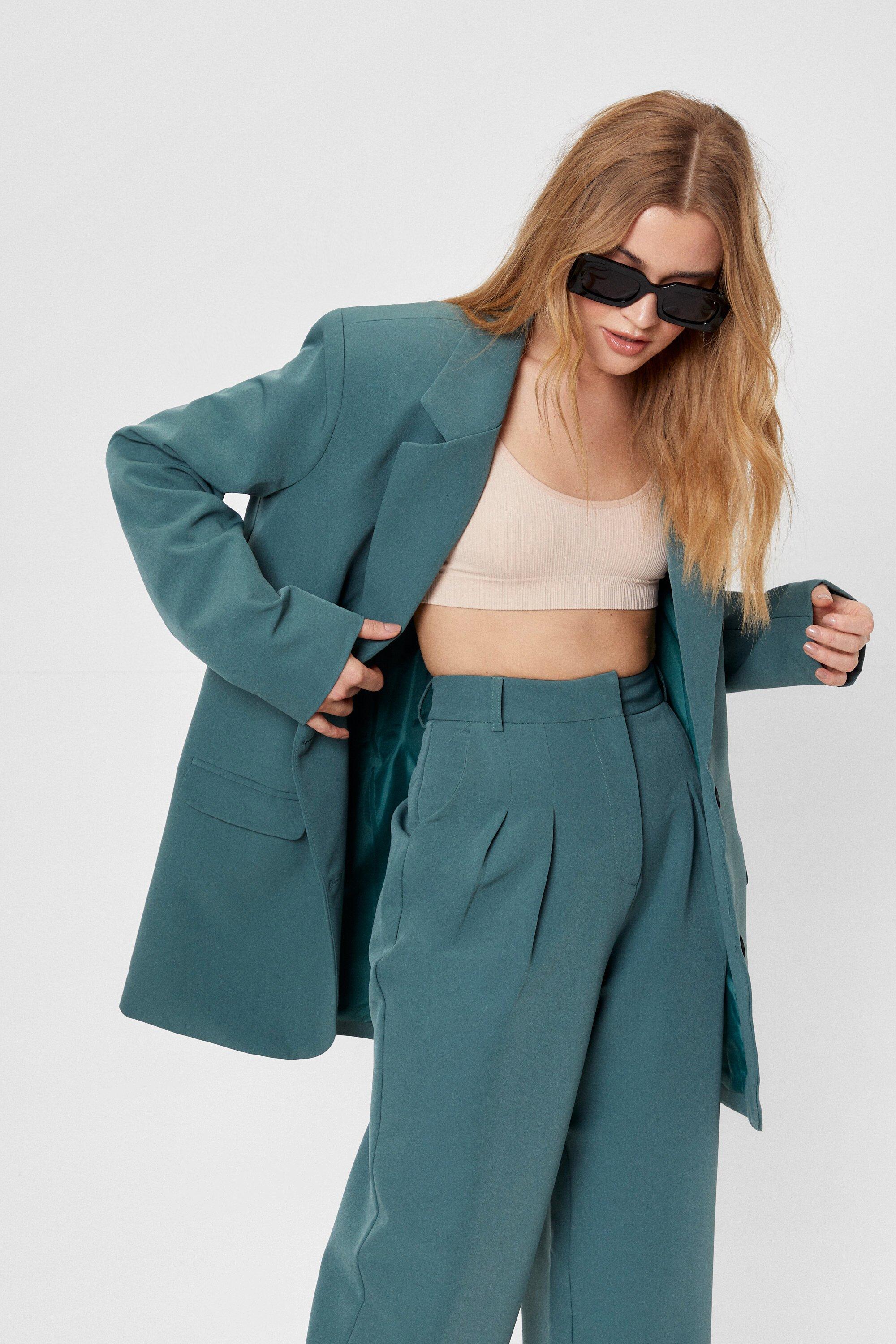 nasty gal green suit