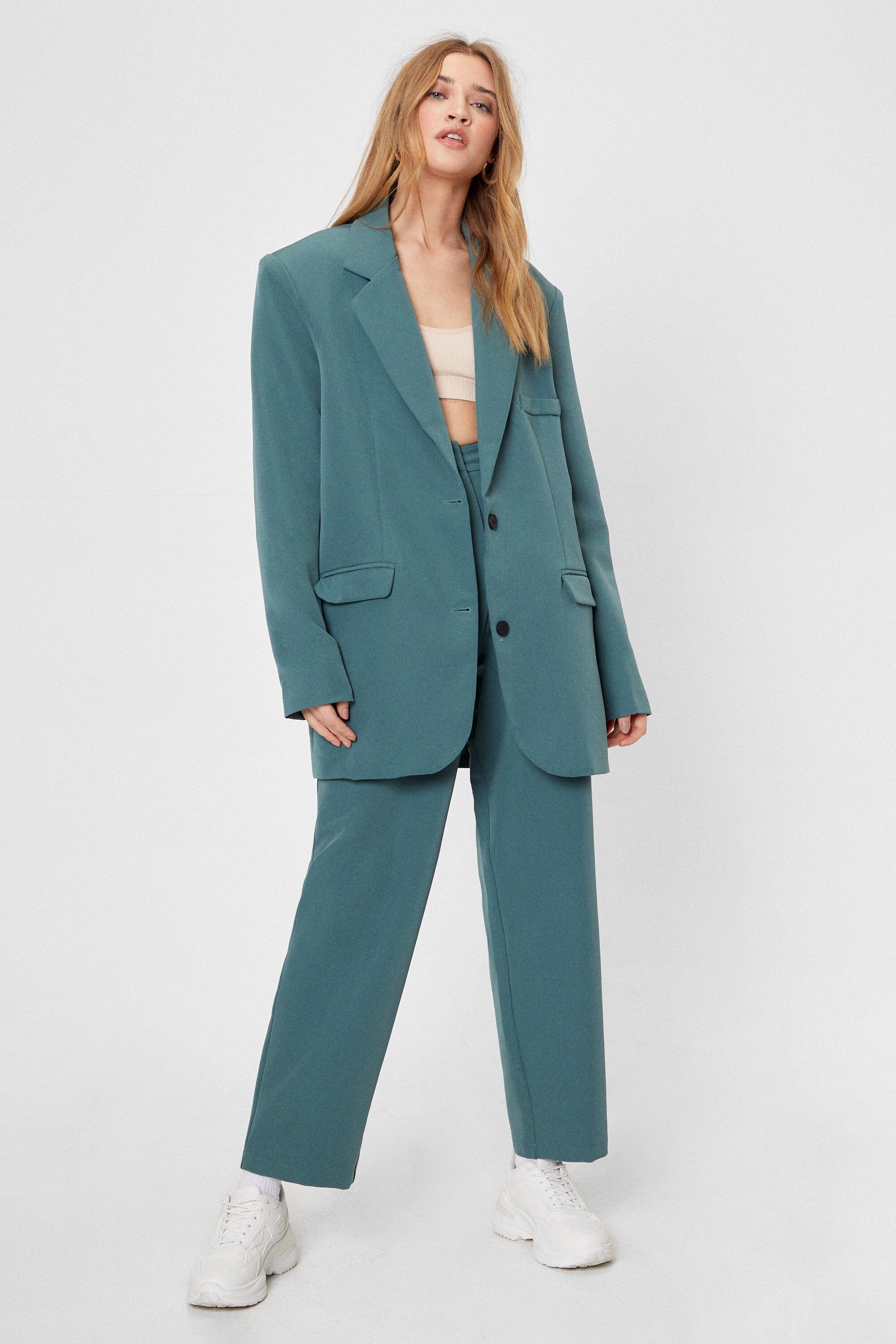 nasty gal green suit