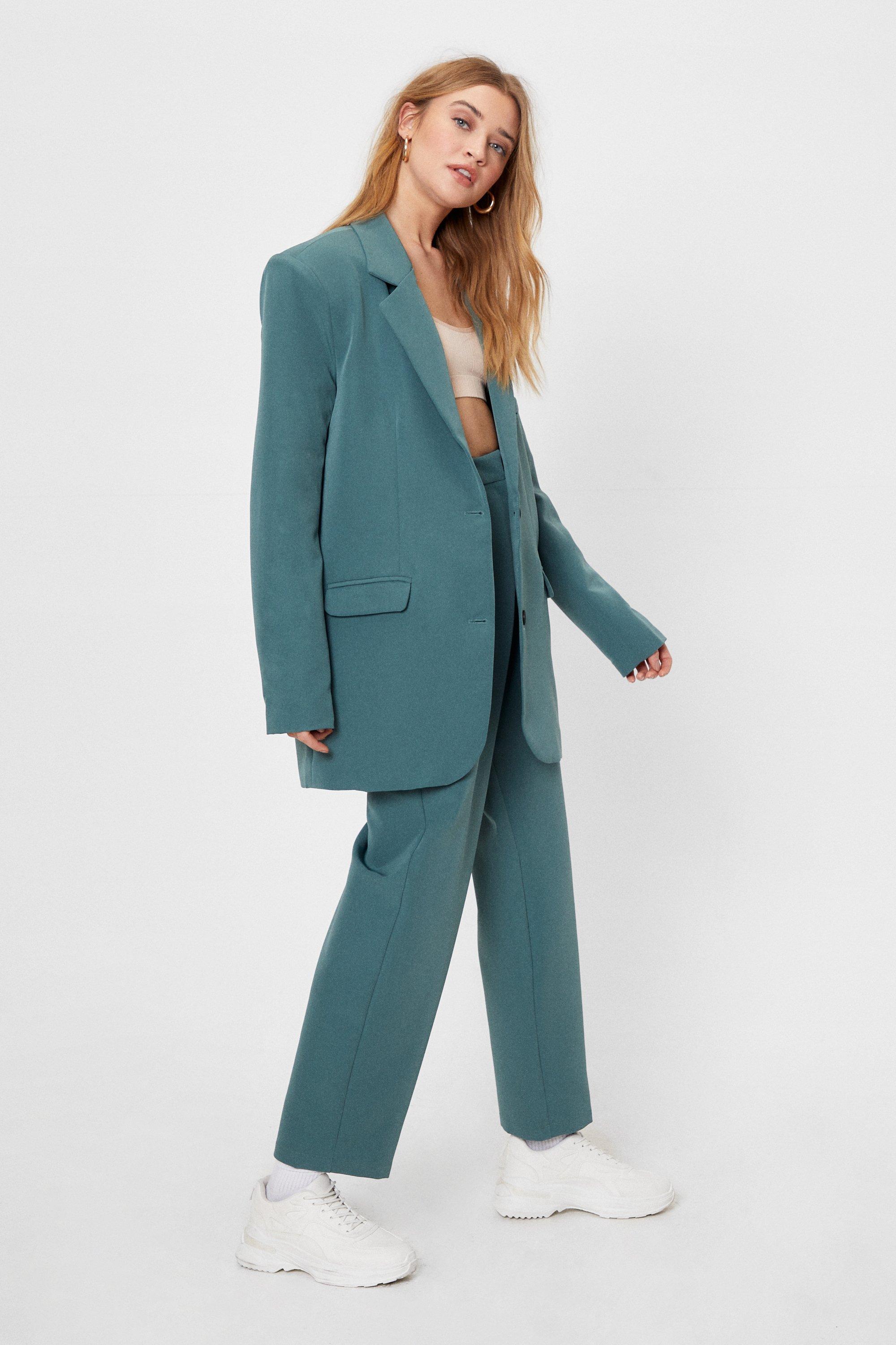 nasty gal green suit