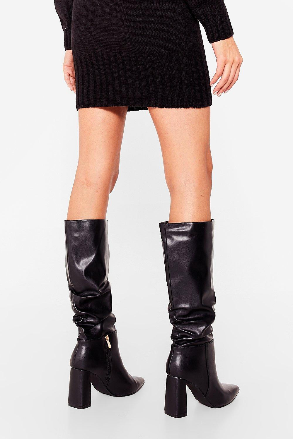 nasty gal knee high boots