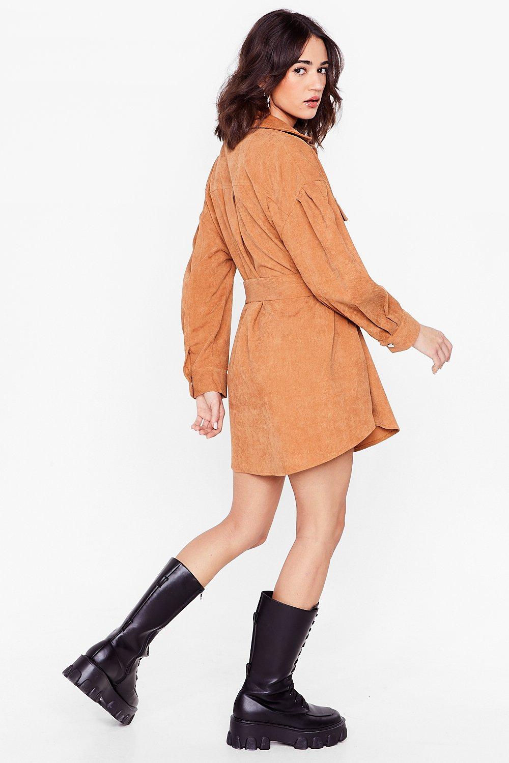 Petite corduroy outlet dress