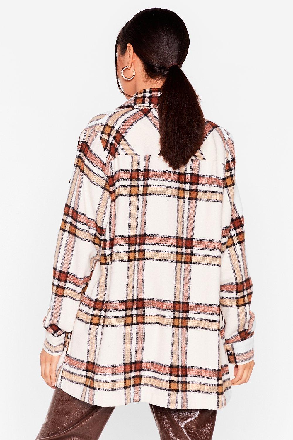 Petite check jacket outlet