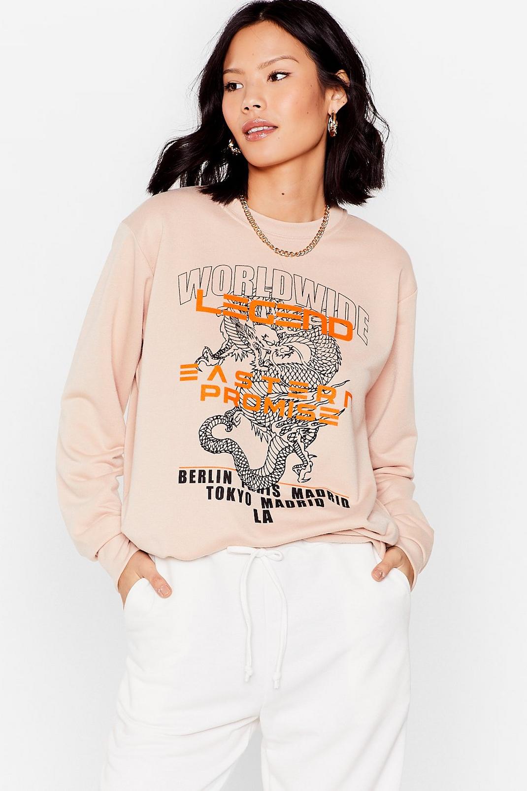 Dragon Me Down Relaxed Graphic Sweatshirt image number 1
