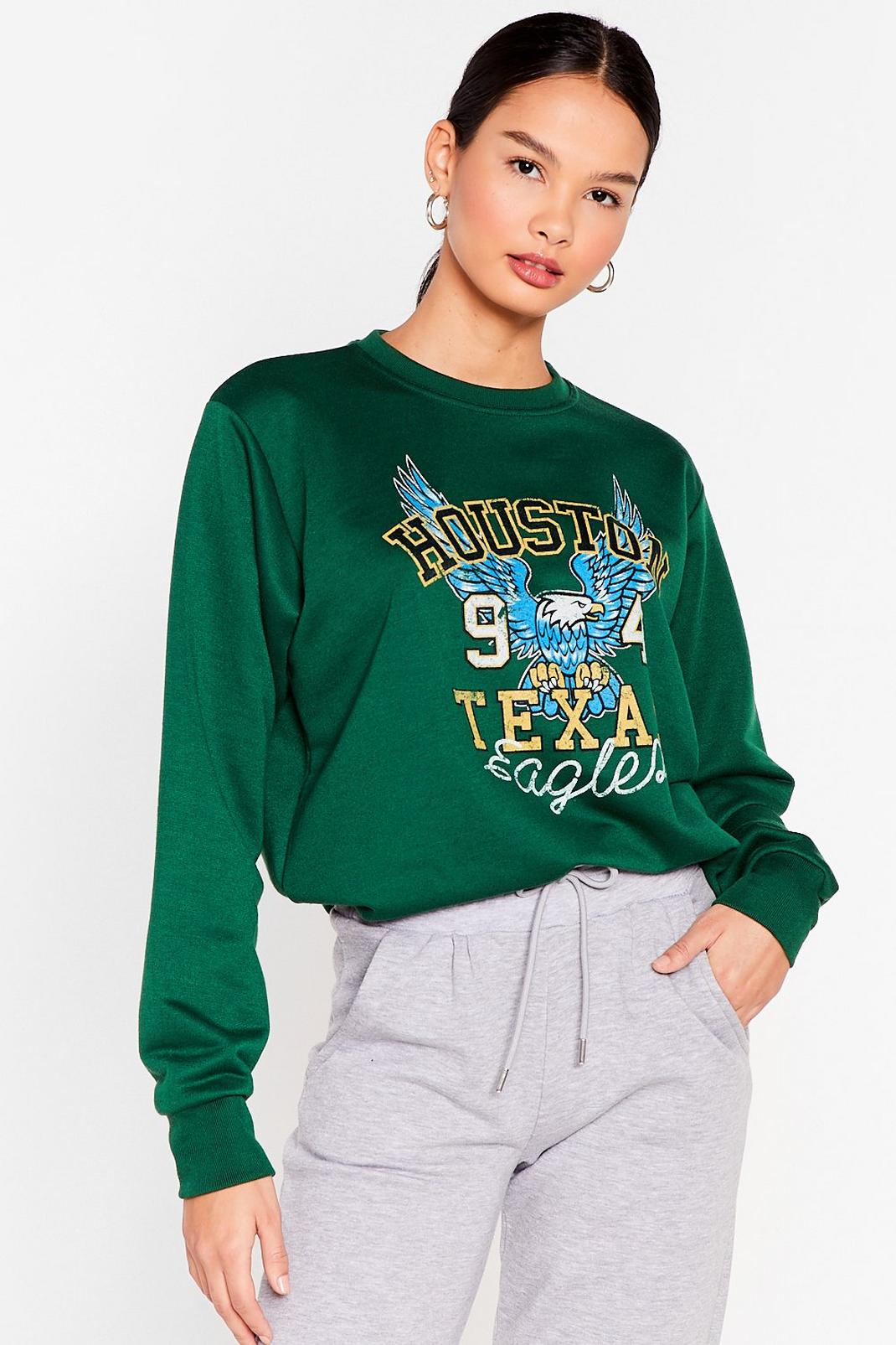 Forest Houston Texas Eagles Graphic Sweatshirt image number 1