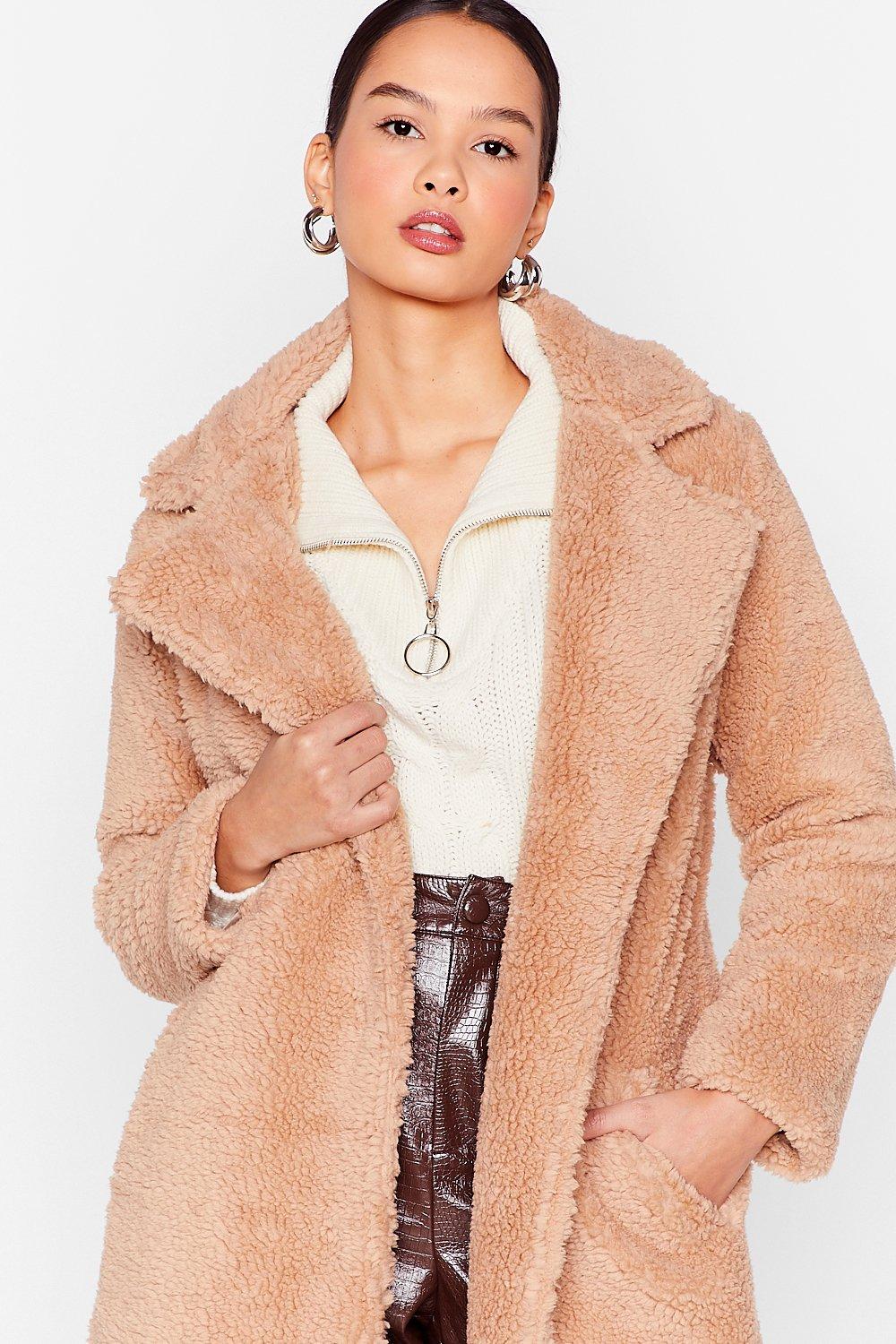 kensie teddy coat