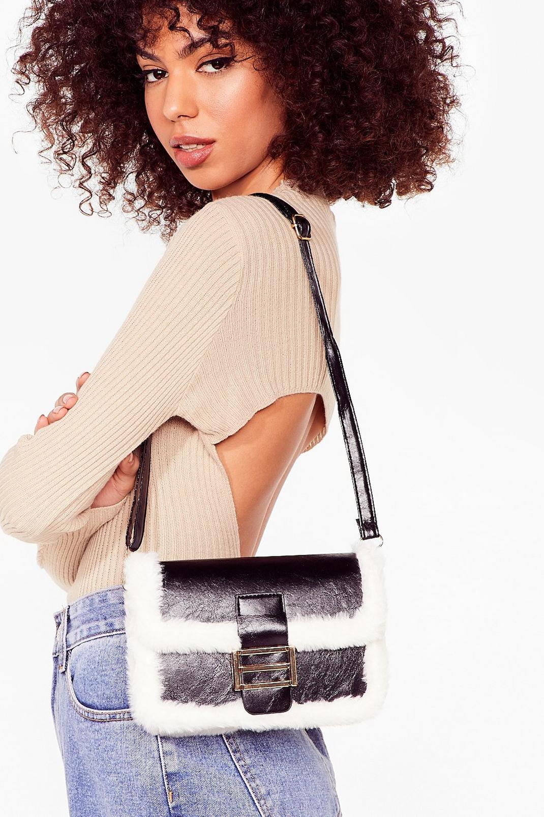 WANT Where Faux Fur You Babe Shoulder Bag image number 1