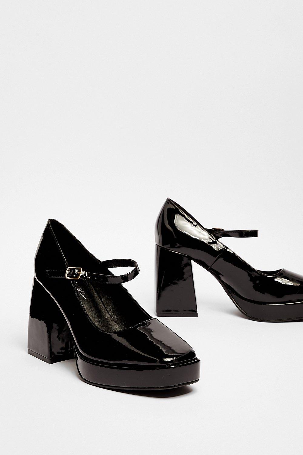 Black Patent Leather Mary Jane Shoes | vlr.eng.br