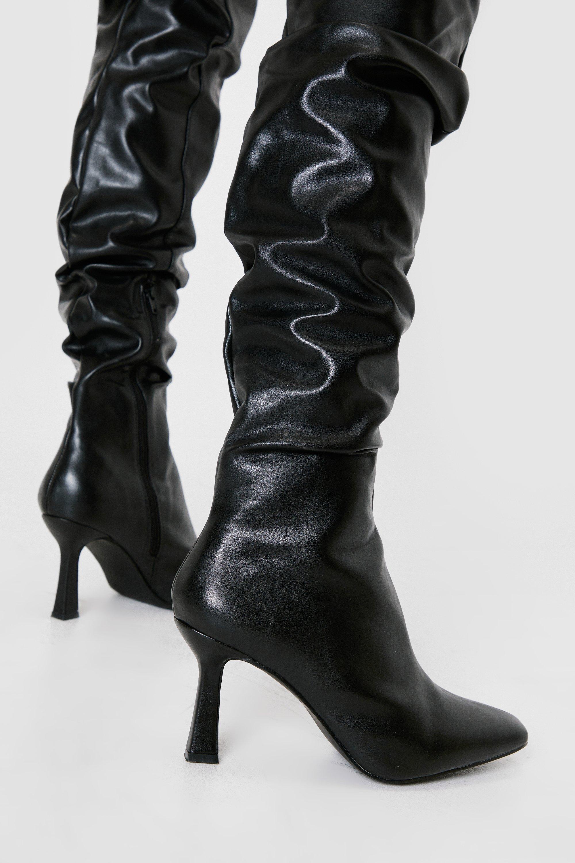 Nasty Gal Womens Lace Up Over The Knee Boots