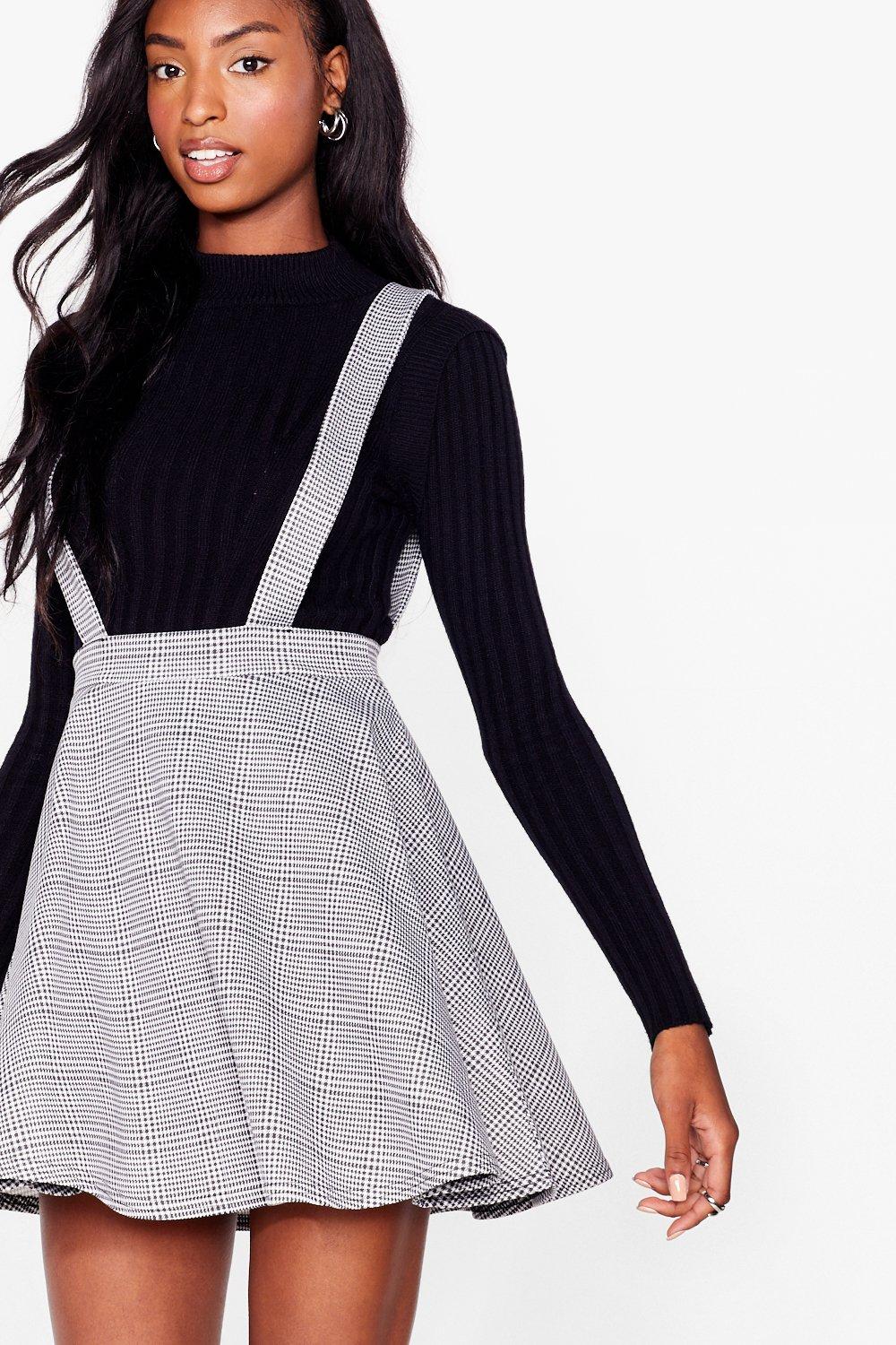 Pinafore mini clearance skirt