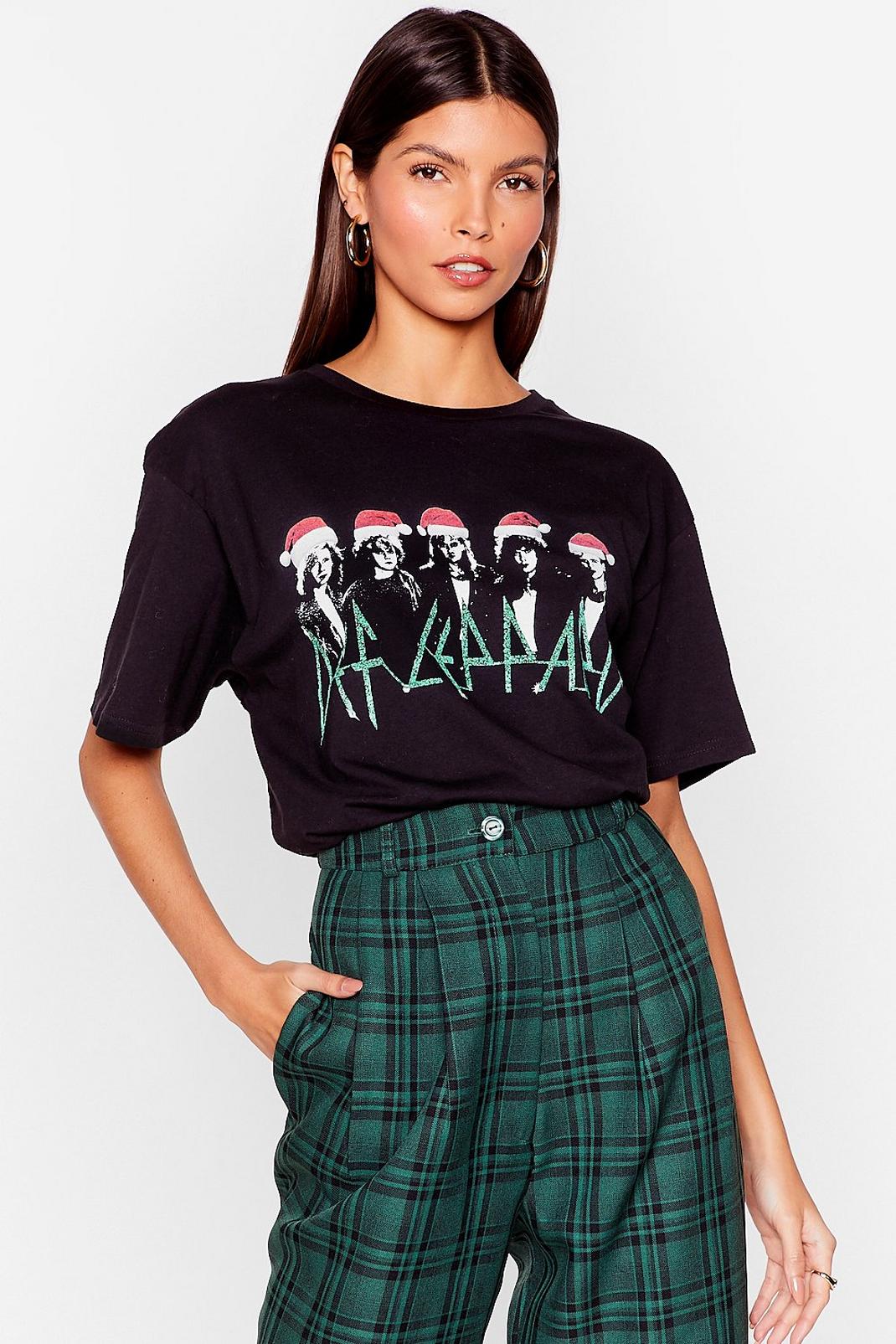 Def Leppard Christmas Graphic Band Tee image number 1