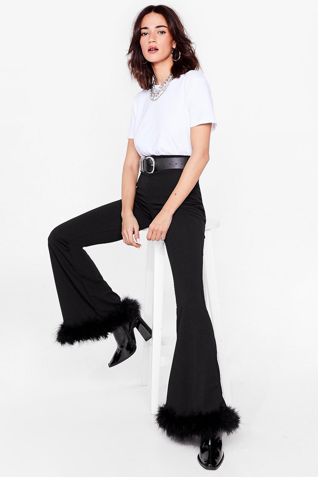 We'll Feather Forget You Petite Flare Pants image number 1