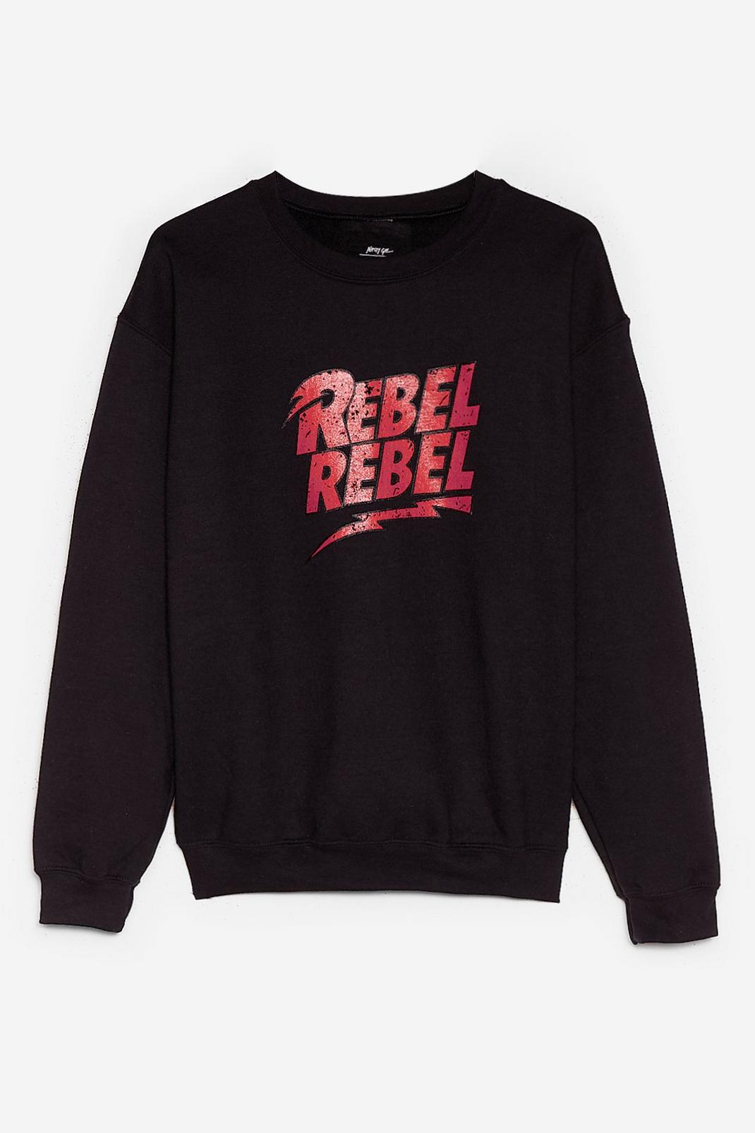 Black Rebel Rebel Graphic Sweatshirt image number 1