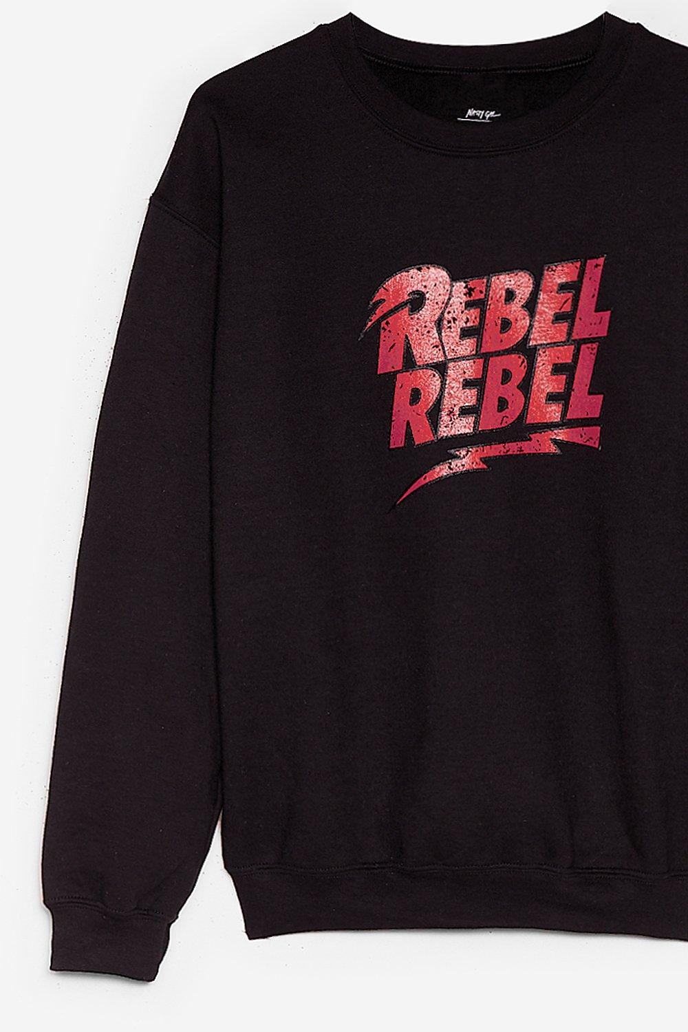 Rebel Rebel Graphic Sweatshirt Nasty Gal