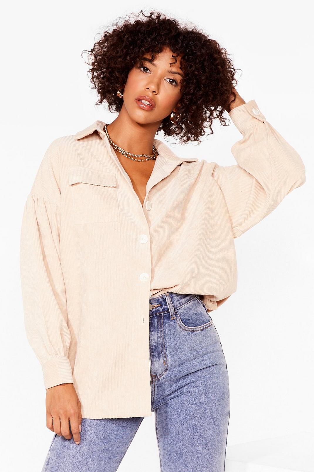 nasty gal corduroy shirt