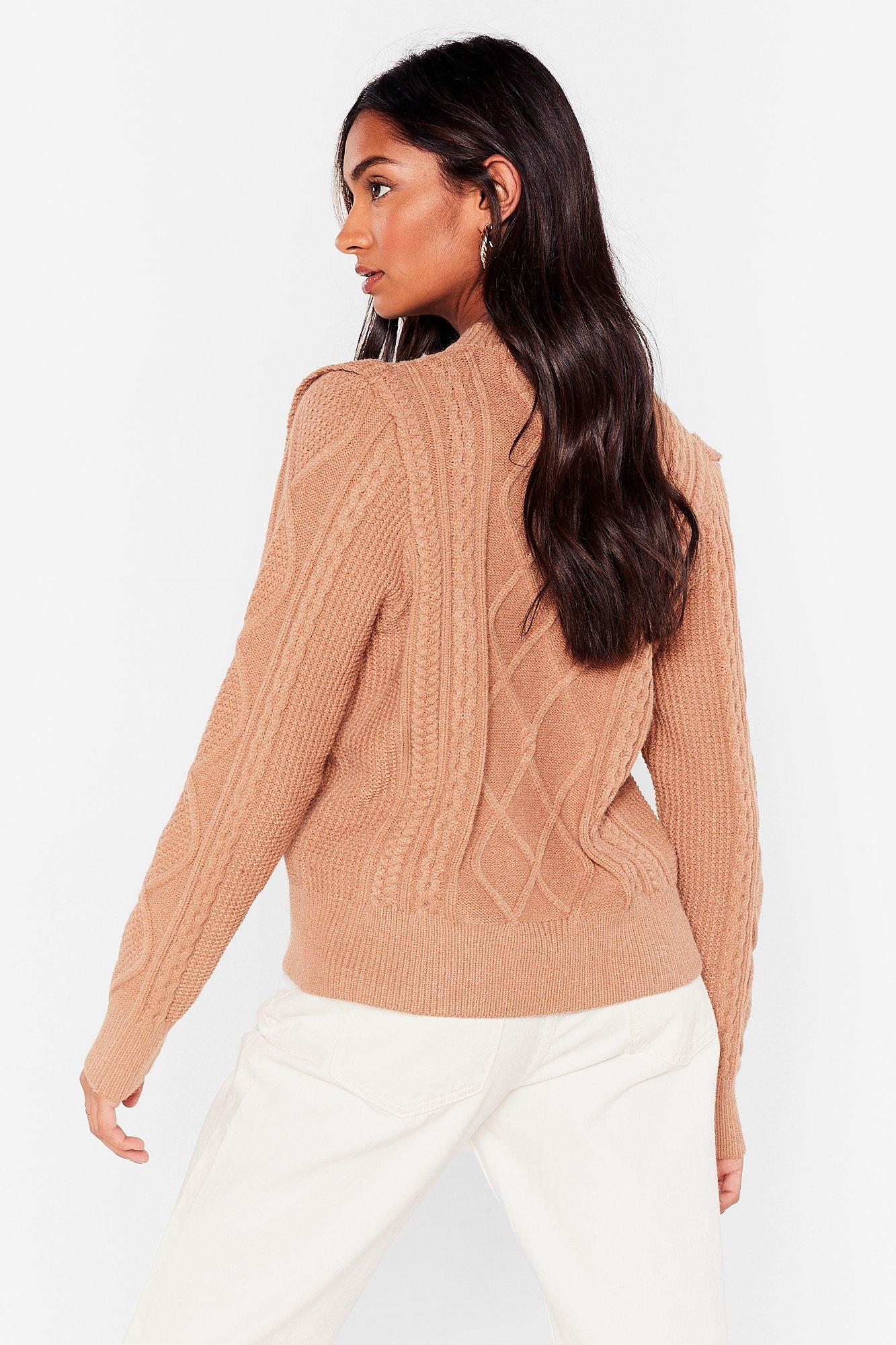 Jumper with shoulder on sale pads