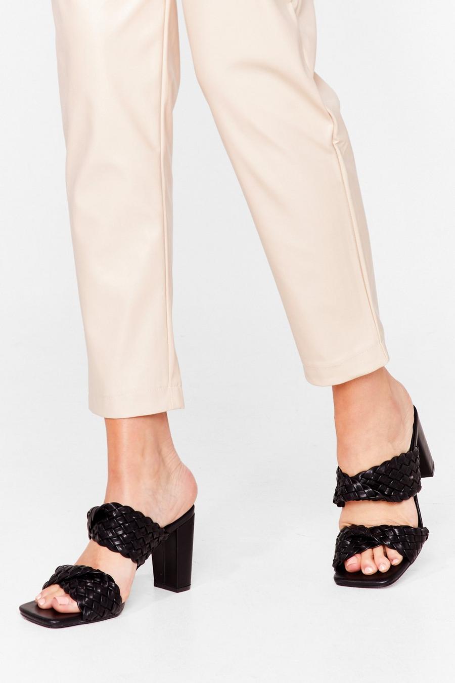 Square Are You Woven Heeled Mules