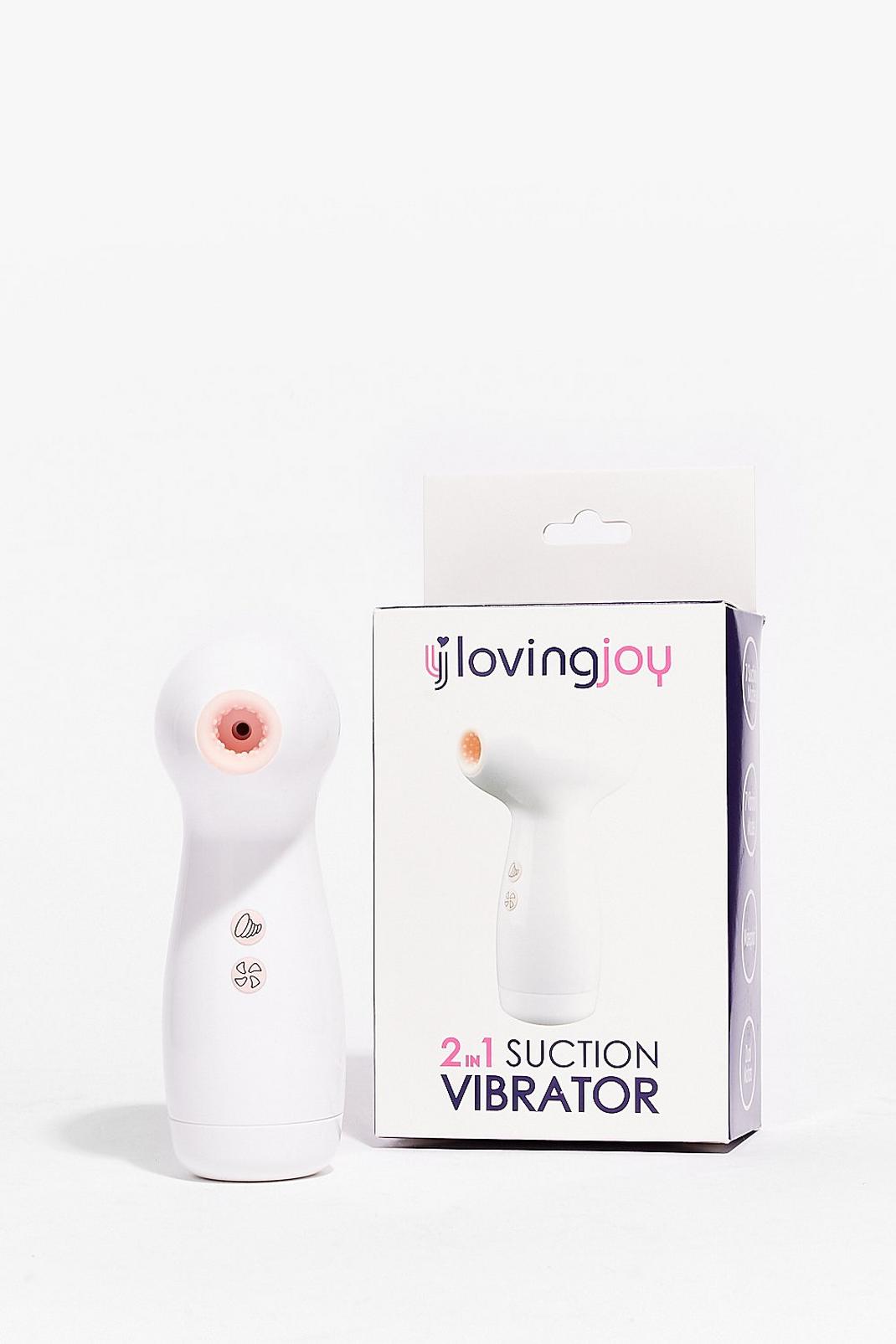 White Suck On That Suction Vibrator image number 1