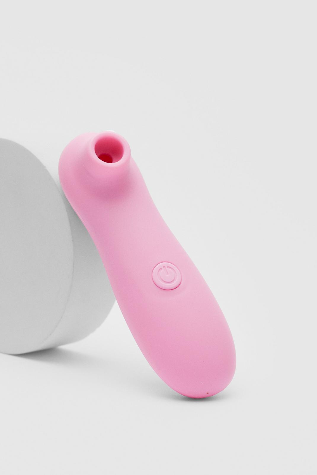Pink Silicone 10-Speed Suction Vibrator image number 1