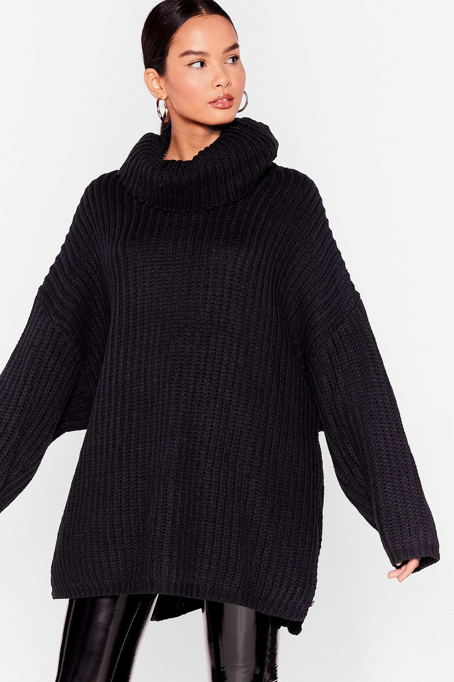 oversized wool turtleneck