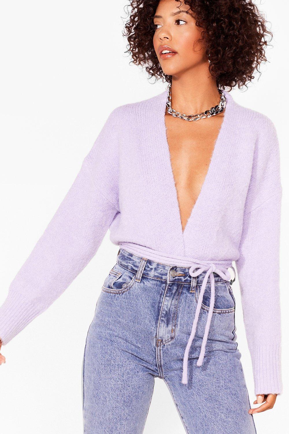 lilac cardigan nasty gal