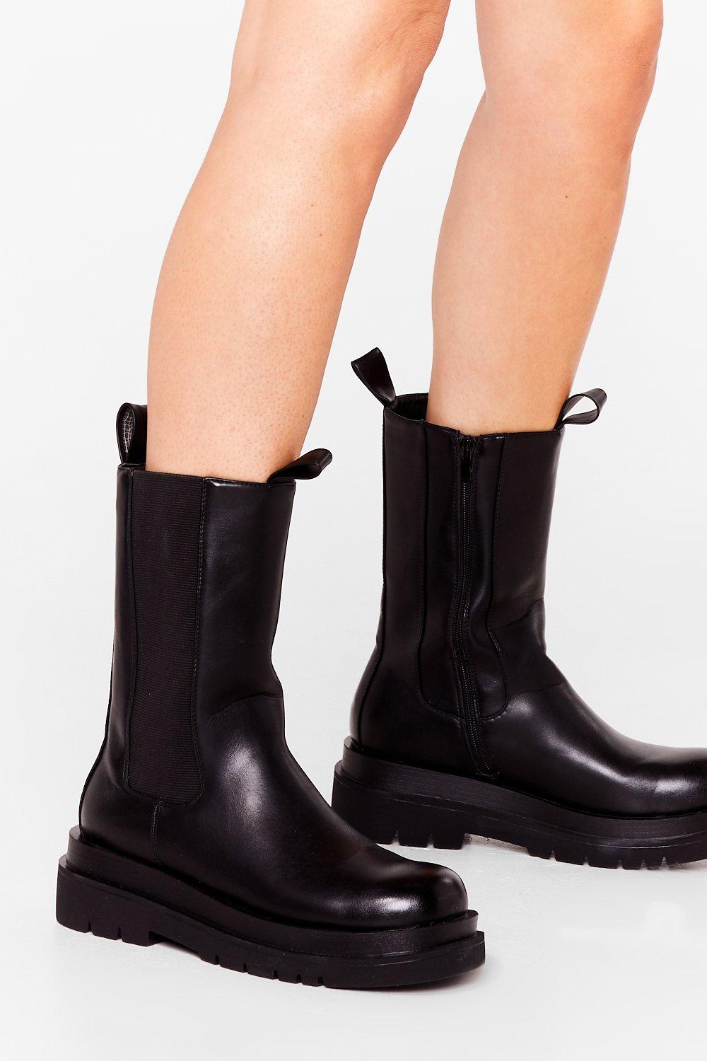 High rise chelsea boots best sale