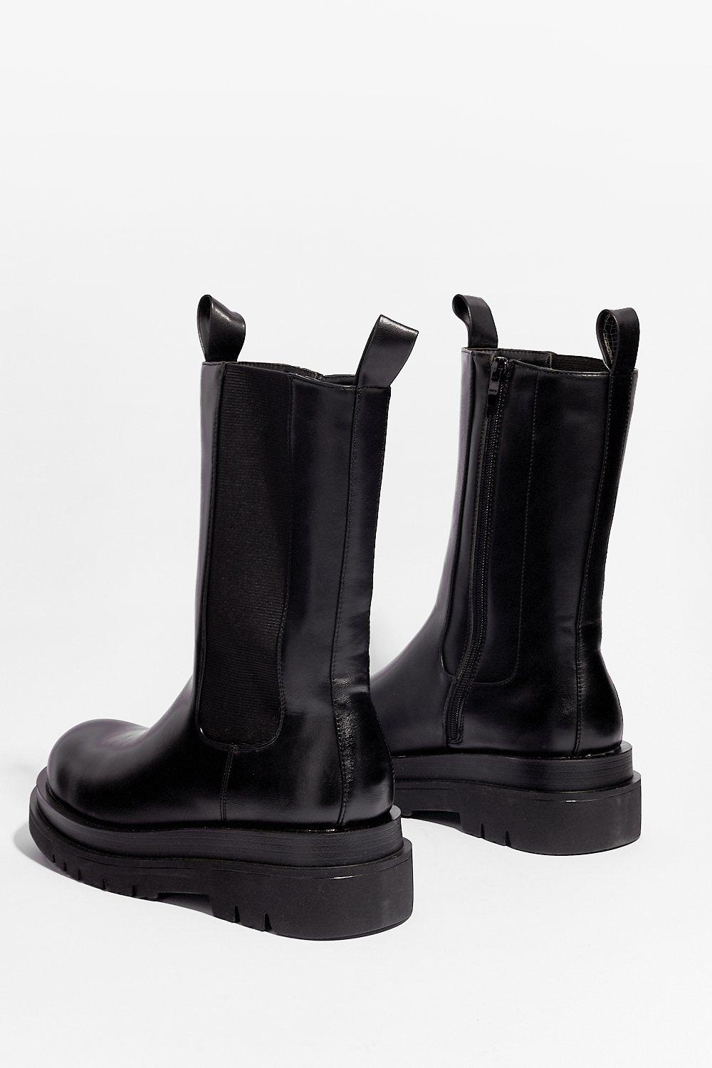 High rise chelsea boots on sale