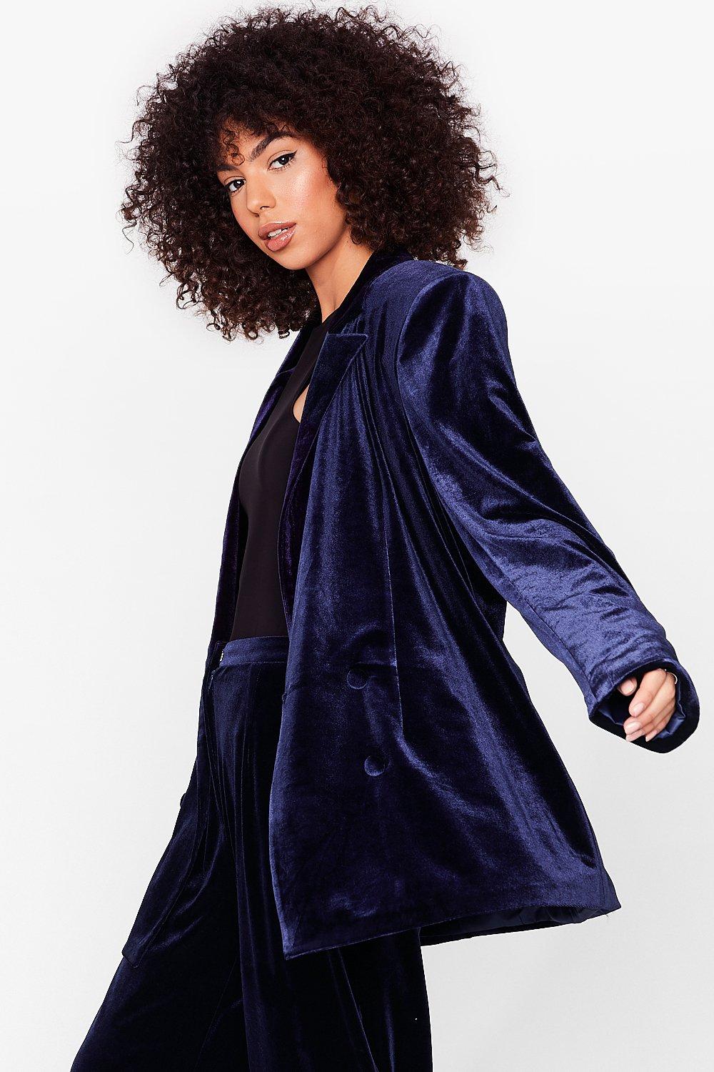 Petite hot sale velvet jacket