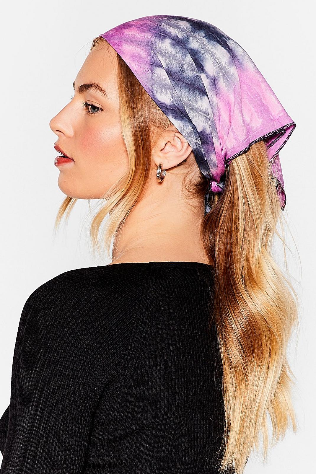 Lot de 4 foulards de tête effet tie dye image number 1