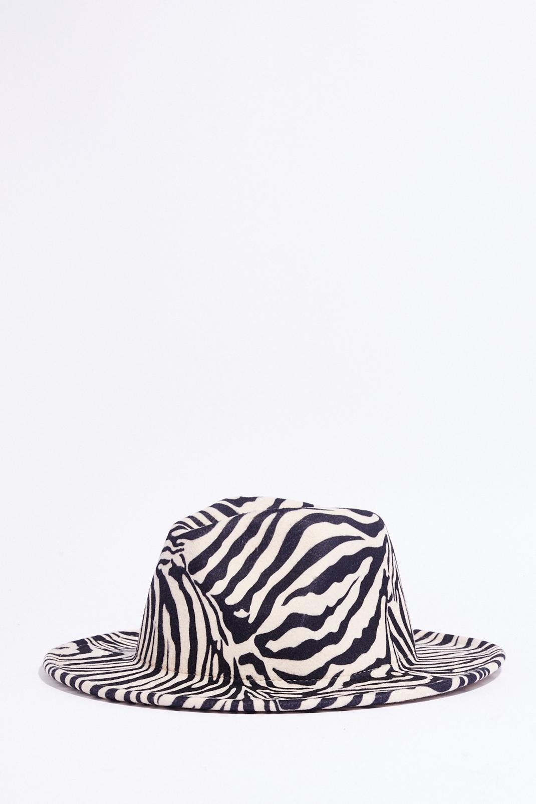 Stripe for the Picking Zebra Fedora Hat image number 1